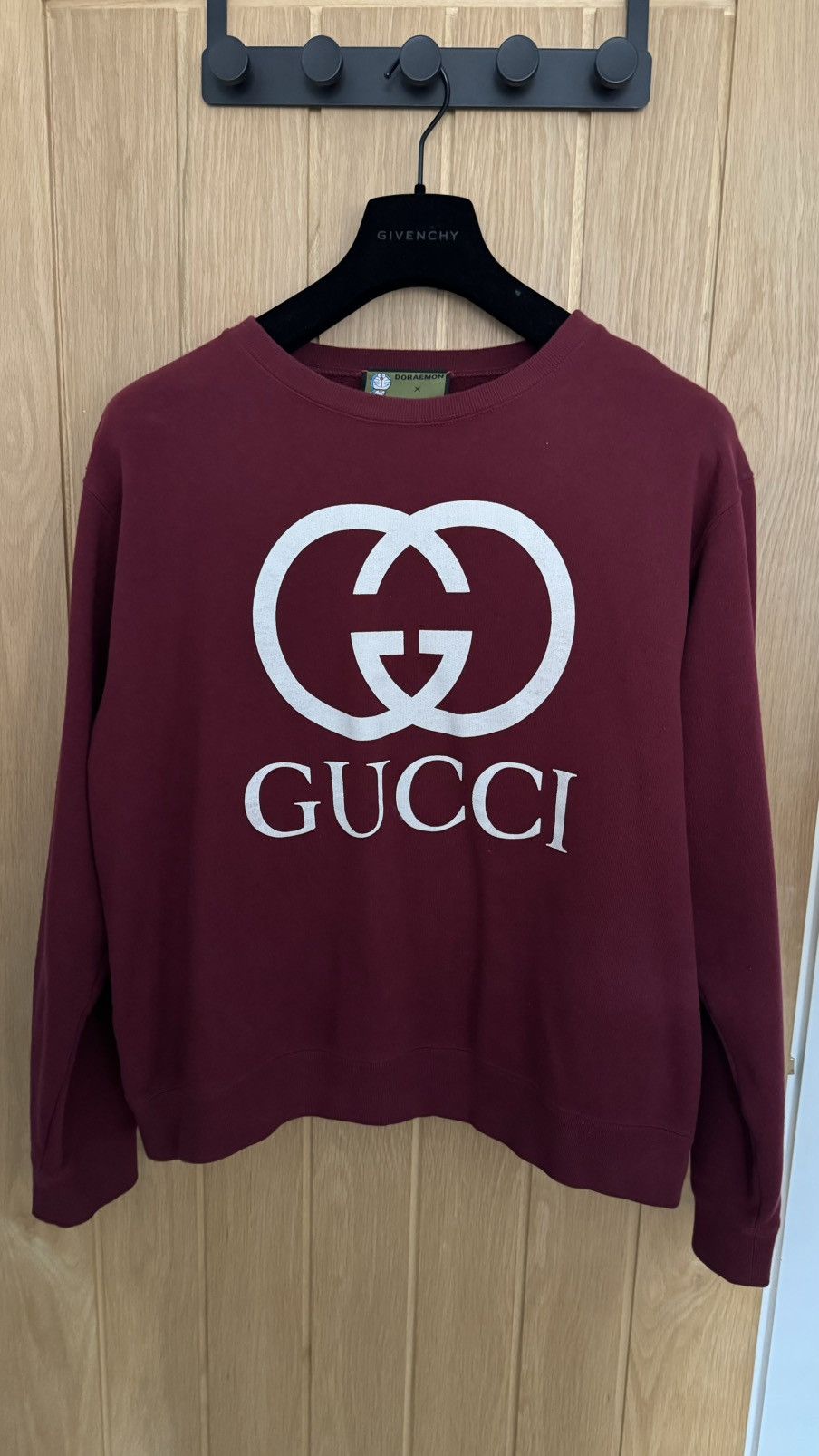 Gucci Gucci x Doraemon Burgundy Collab Sweatshirt Size M (Rare) Size US M / EU 48-50 / 2 - 1 Thumbnail