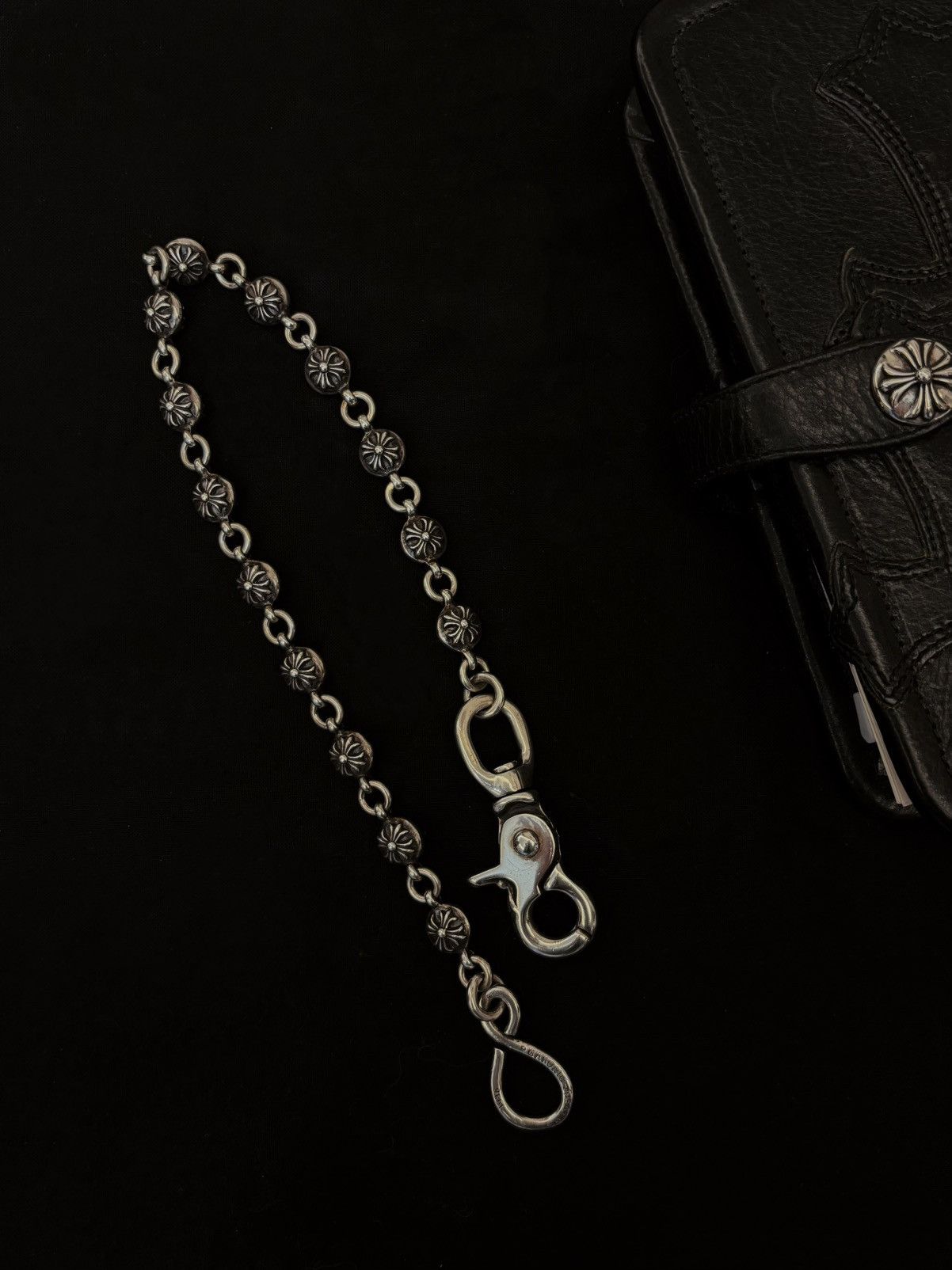 Chrome Hearts Chrome hearts silver Cross ball wallet chain 17” Size ONE SIZE - 2 Thumbnail