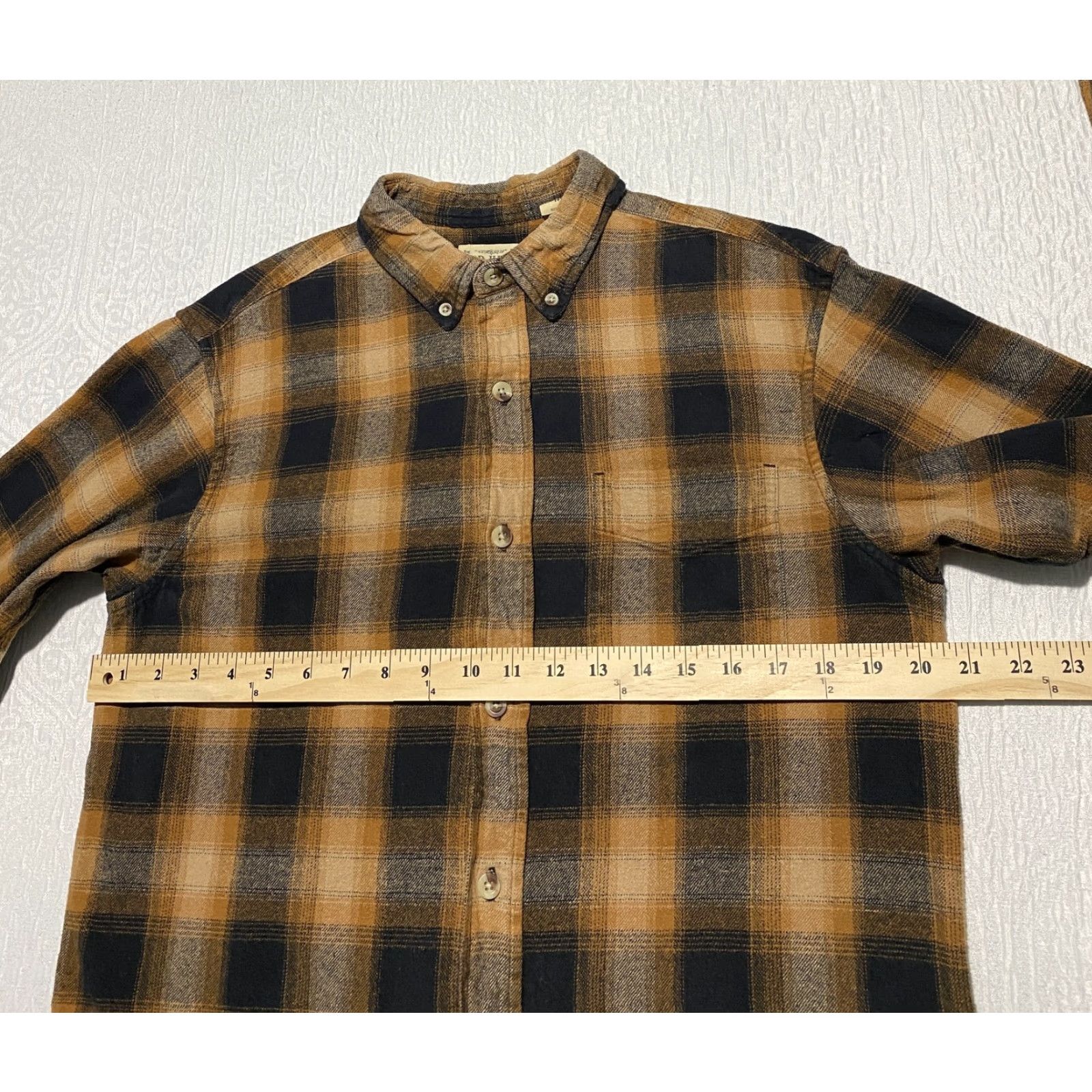 Vintage Red Head Mens Shirt Plaid Flannel Button-Down Brown Black Cotton Size US M / EU 48-50 / 2 - 4 Thumbnail