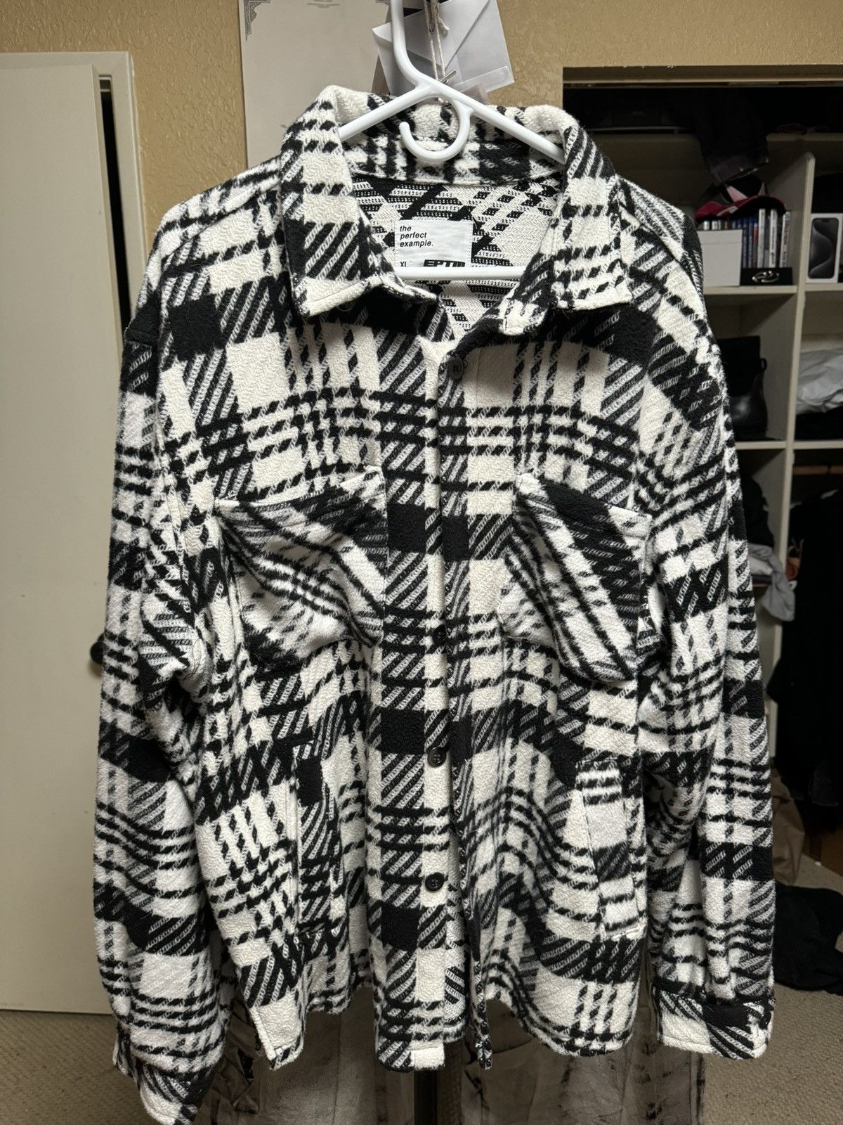White and Black Flannel