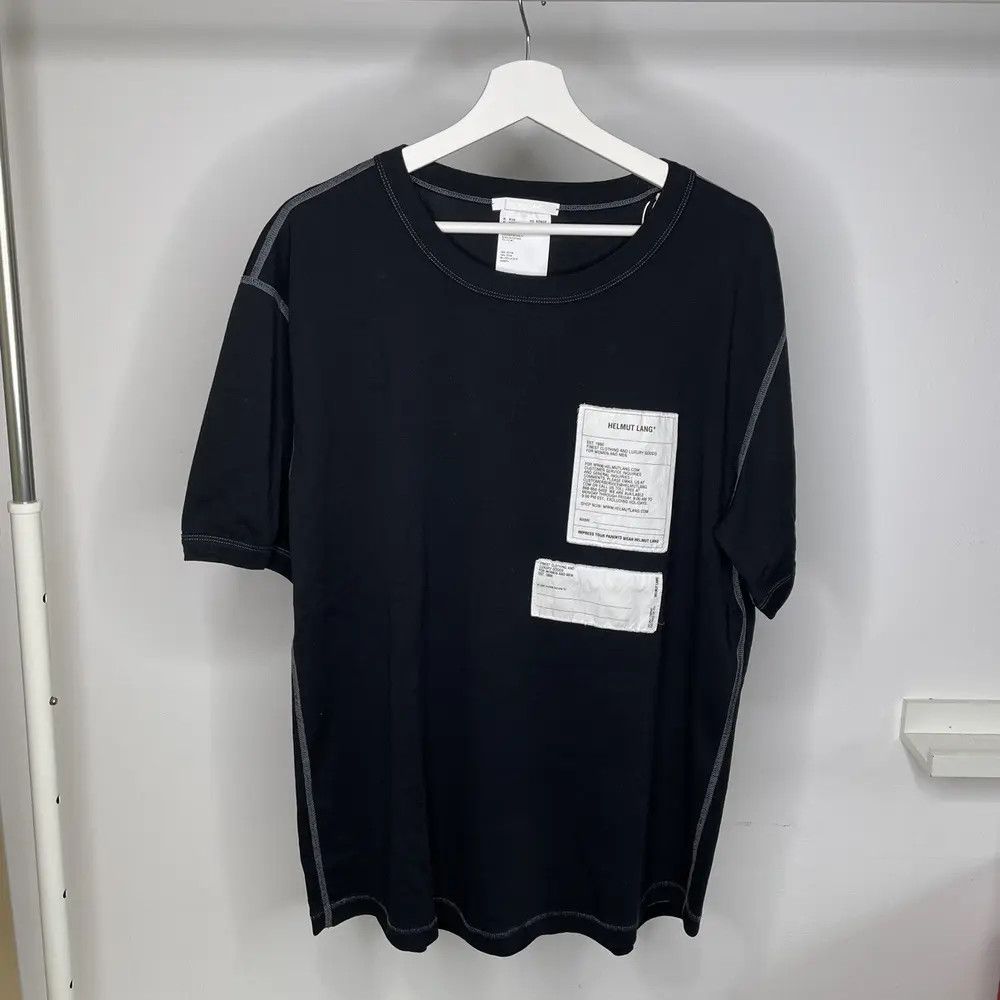 Our Legacy Helmut Lang - Logo Patch T-Shirt Cotton Size US XL / EU 56 / 4 - 3 Thumbnail