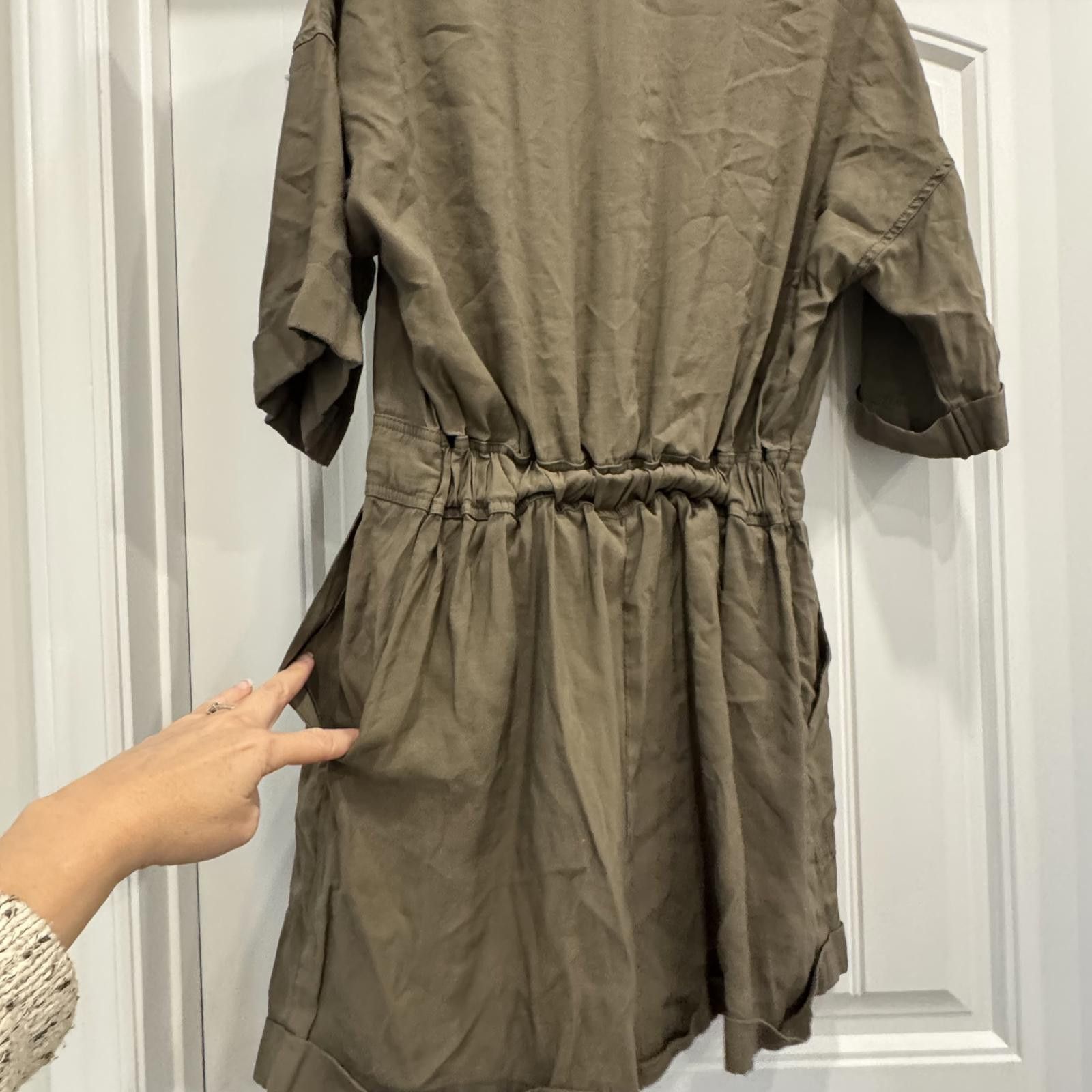 Unknown London Women's Medium Utility Style Jumpsuit with Drawstring Waist Size 32" / US 10 / IT 46 - 5 Thumbnail