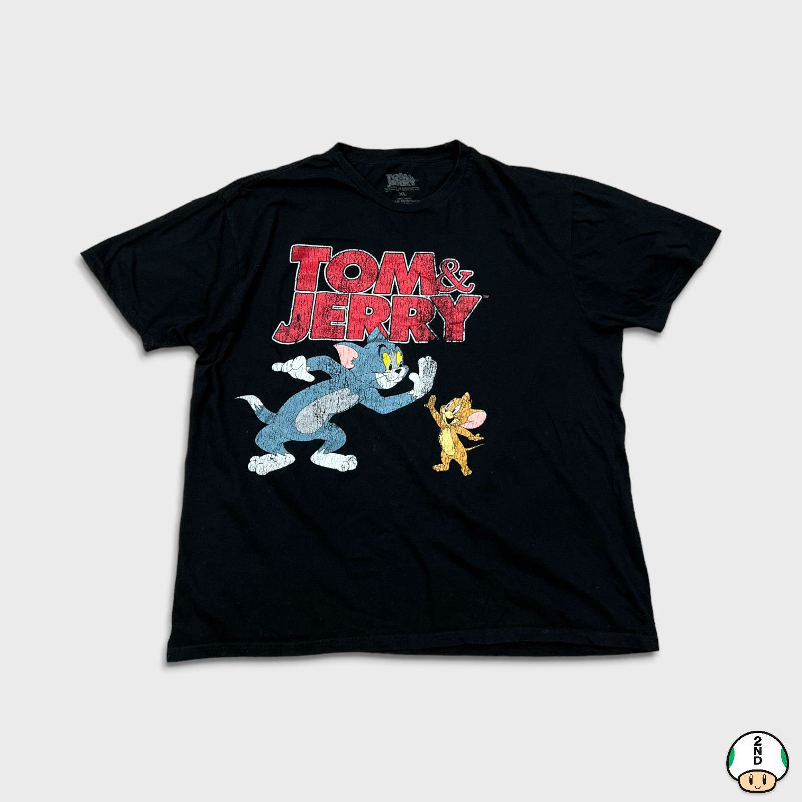 Cartoon Network × Vintage Tom & Jerry T Shirt Medium Graphic Cartoon Short Sleeve Tee Size US M / EU 48-50 / 2 - 1 Thumbnail