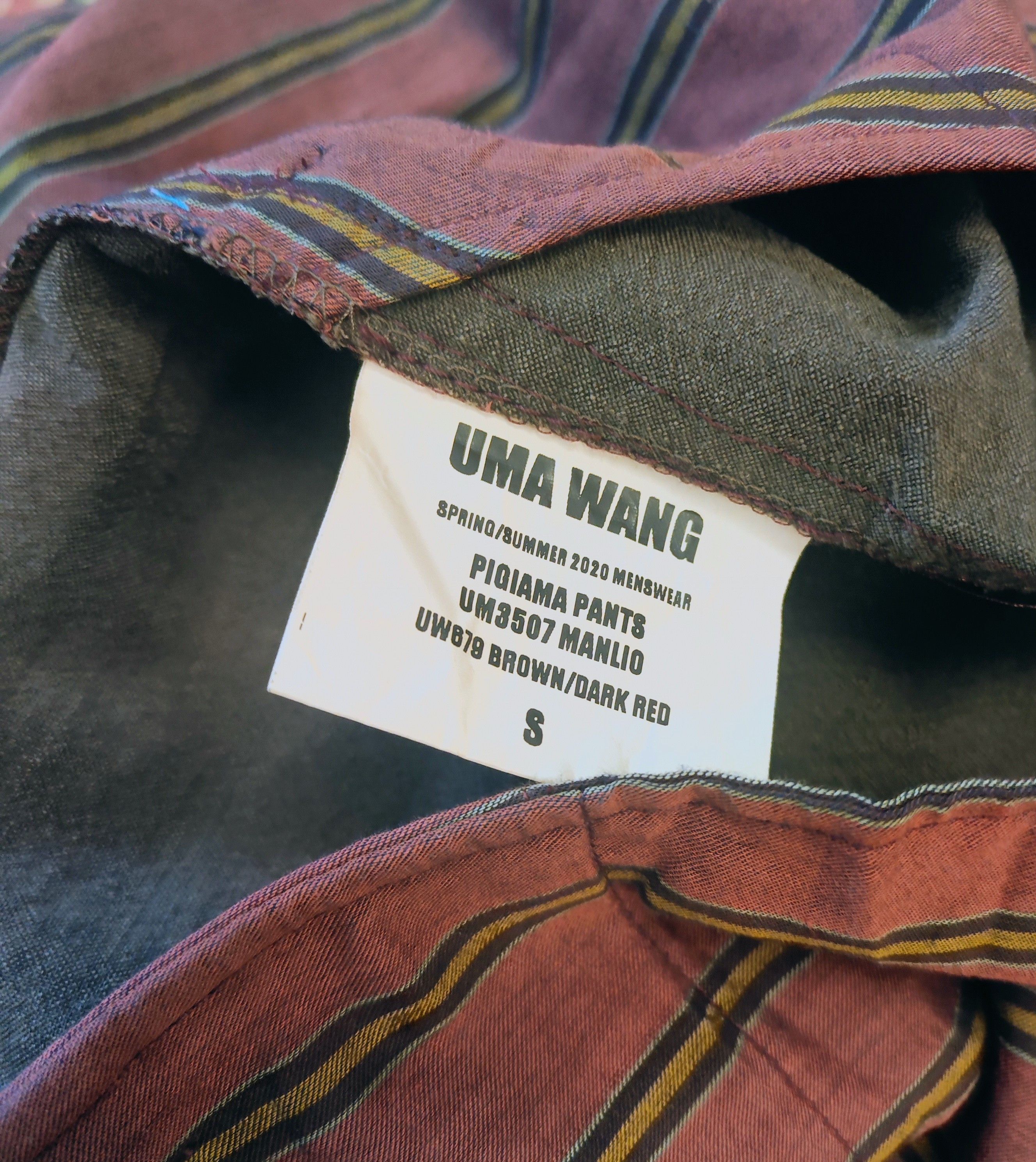 Uma Wang SS20 pigiama red/brown pants.Like Ziggy Chen Size US 32 / EU 48 - 8 Thumbnail