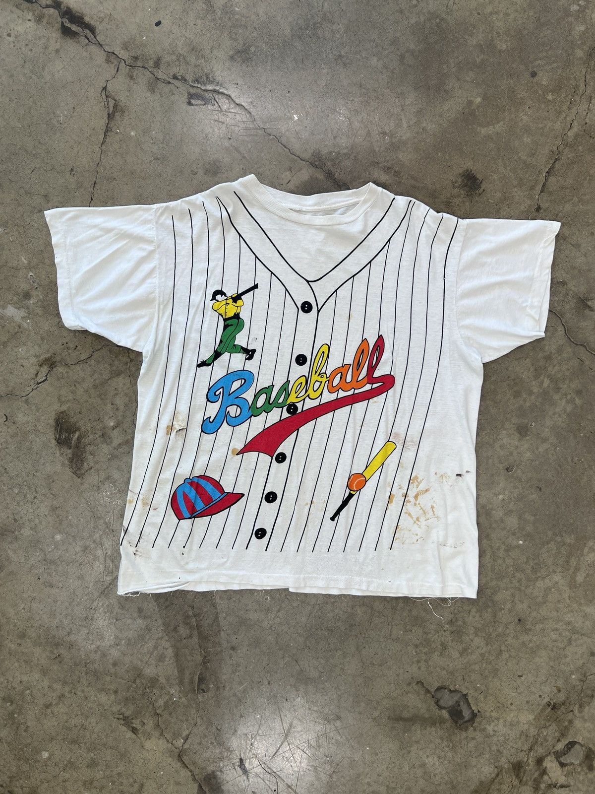 Vintage Vintage Baseball Sports Single Stitch Tee Medium Size US M / EU 48-50 / 2 - 2 Thumbnail