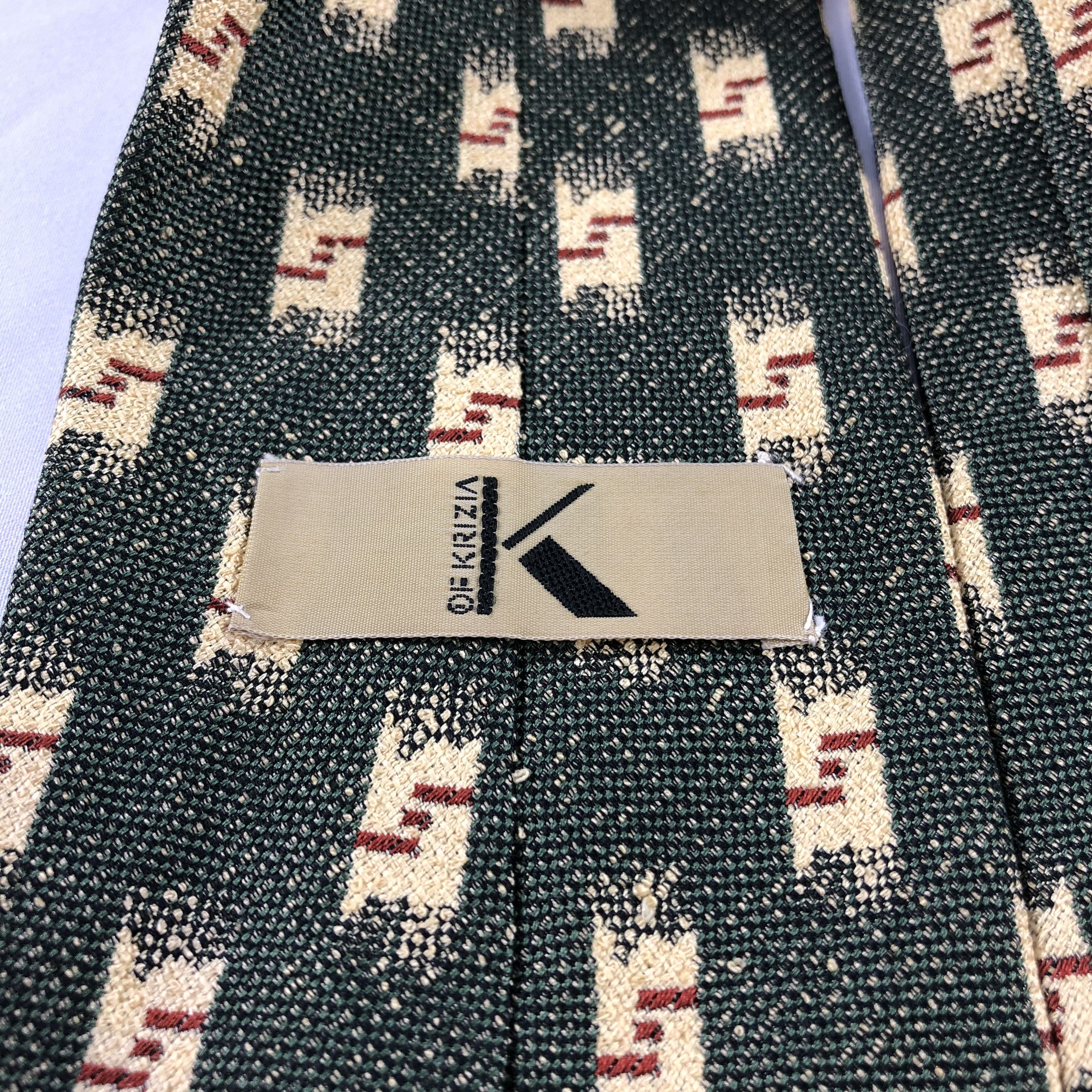 Krizia Uomo × Vintage Krizia Uomo Silk Neck Ties T99 Size ONE SIZE - 3 Thumbnail