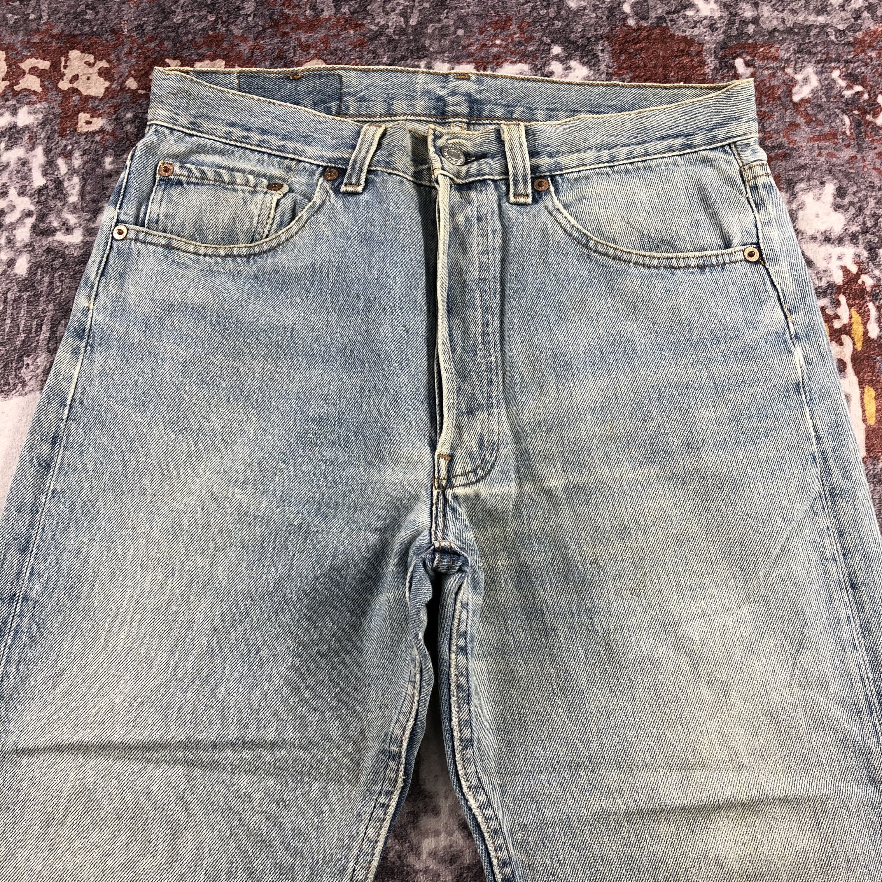 Levi's Vintage 90s Light Wash Levis 501 Jeans-JM2208 Size US 31 - 3 Thumbnail