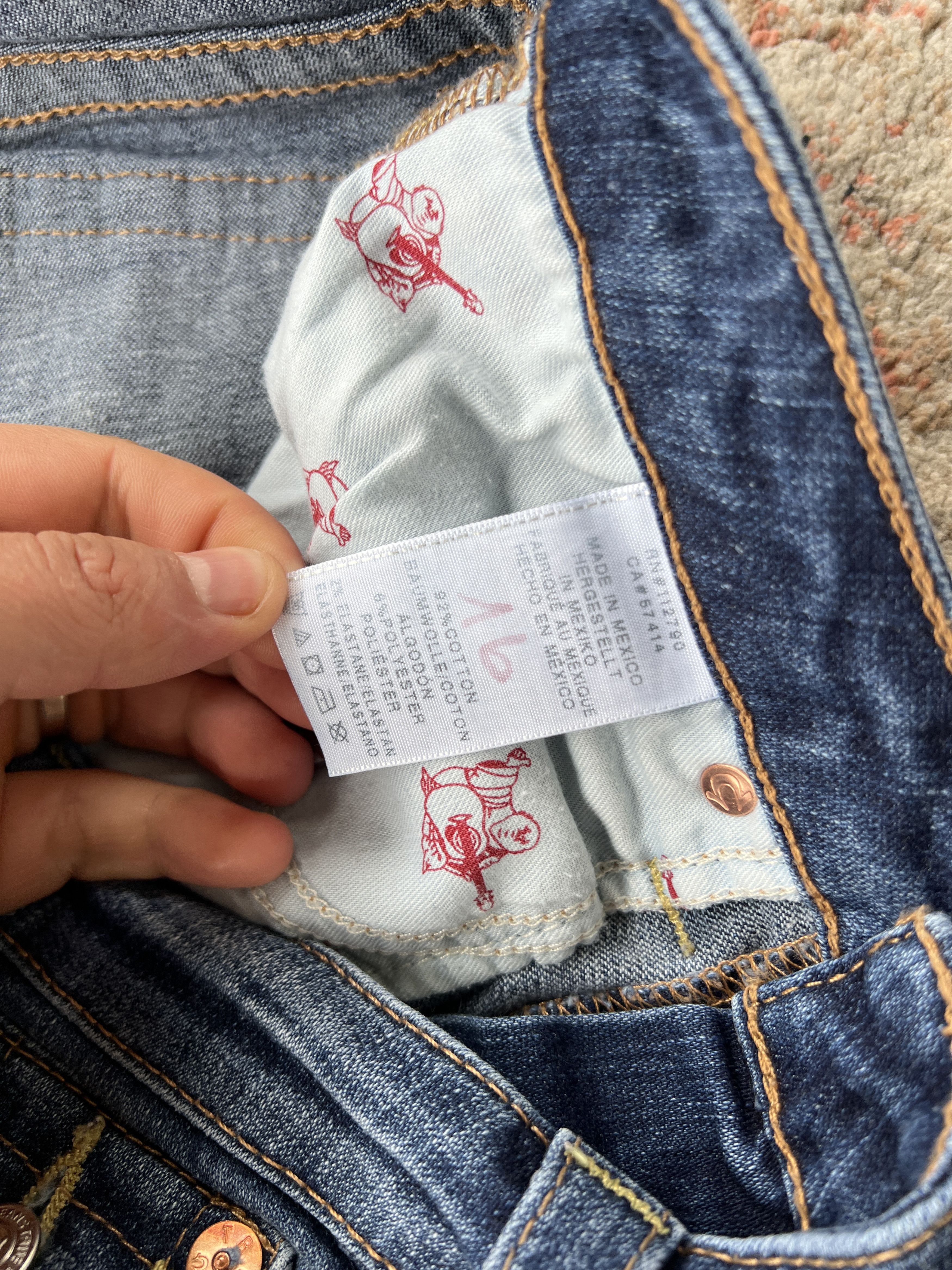 Japanese Brand True Religion Vintage Jeans Size 29" - 9 Thumbnail