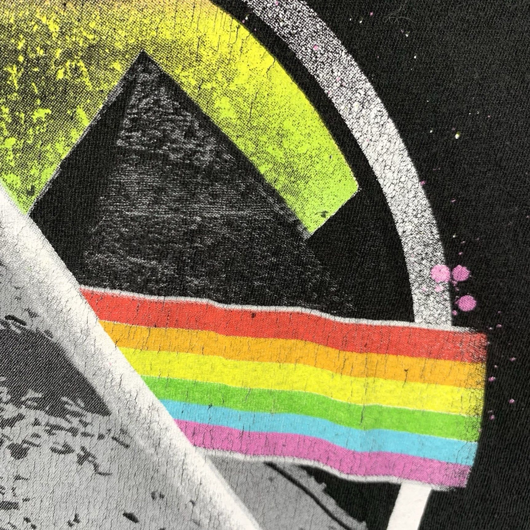 Vintage Pink Floyd Graphic T-Shirt Women's Medium Black 70s Music Rock Cap Sleeve Size M / US 6-8 / IT 42-44 - 6 Thumbnail