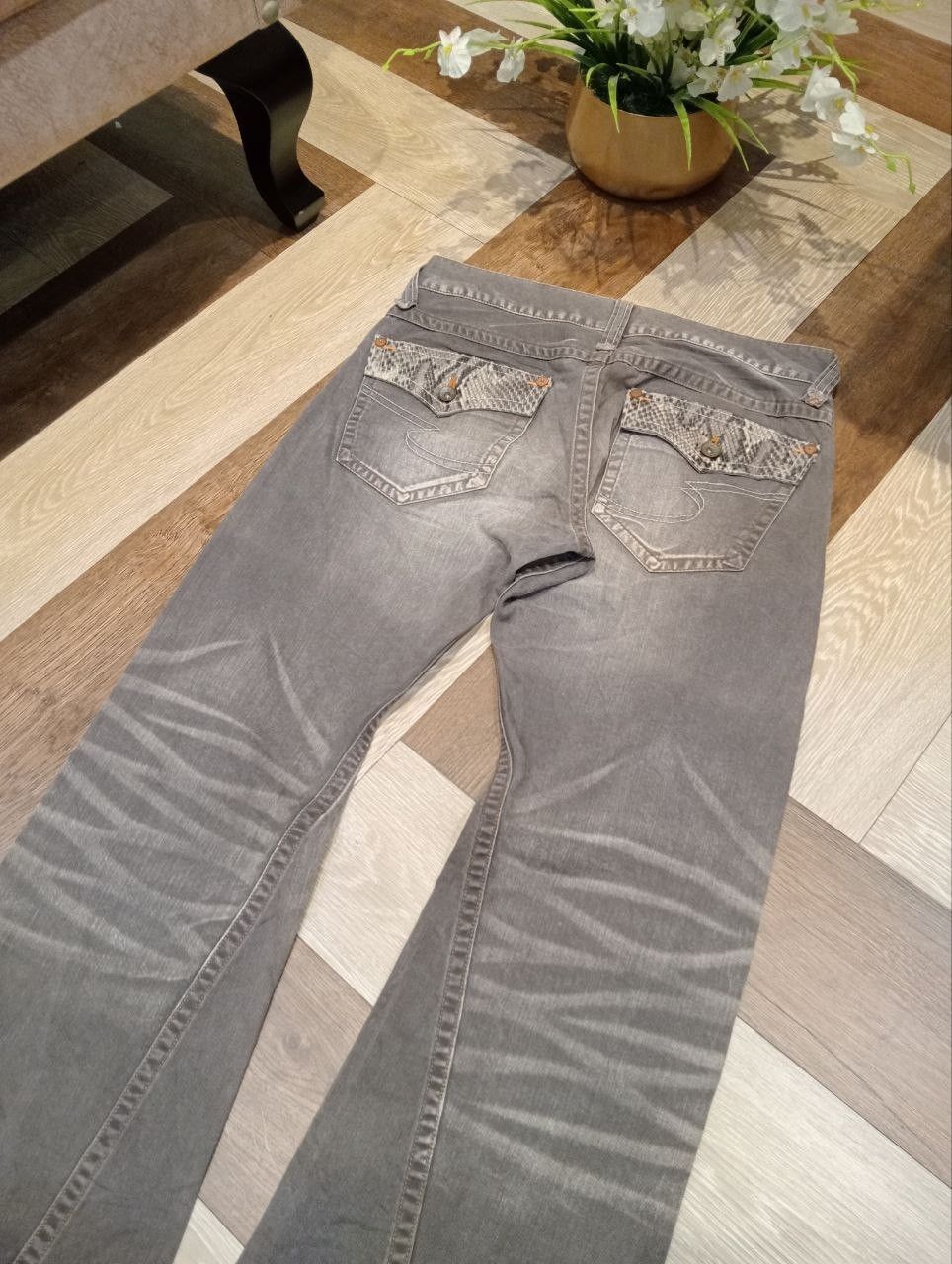 semanticdesign SEMANTIC DESIGN JAPAN TWISTED DENIM FLARED PANTS Size US 33 - 11 Thumbnail