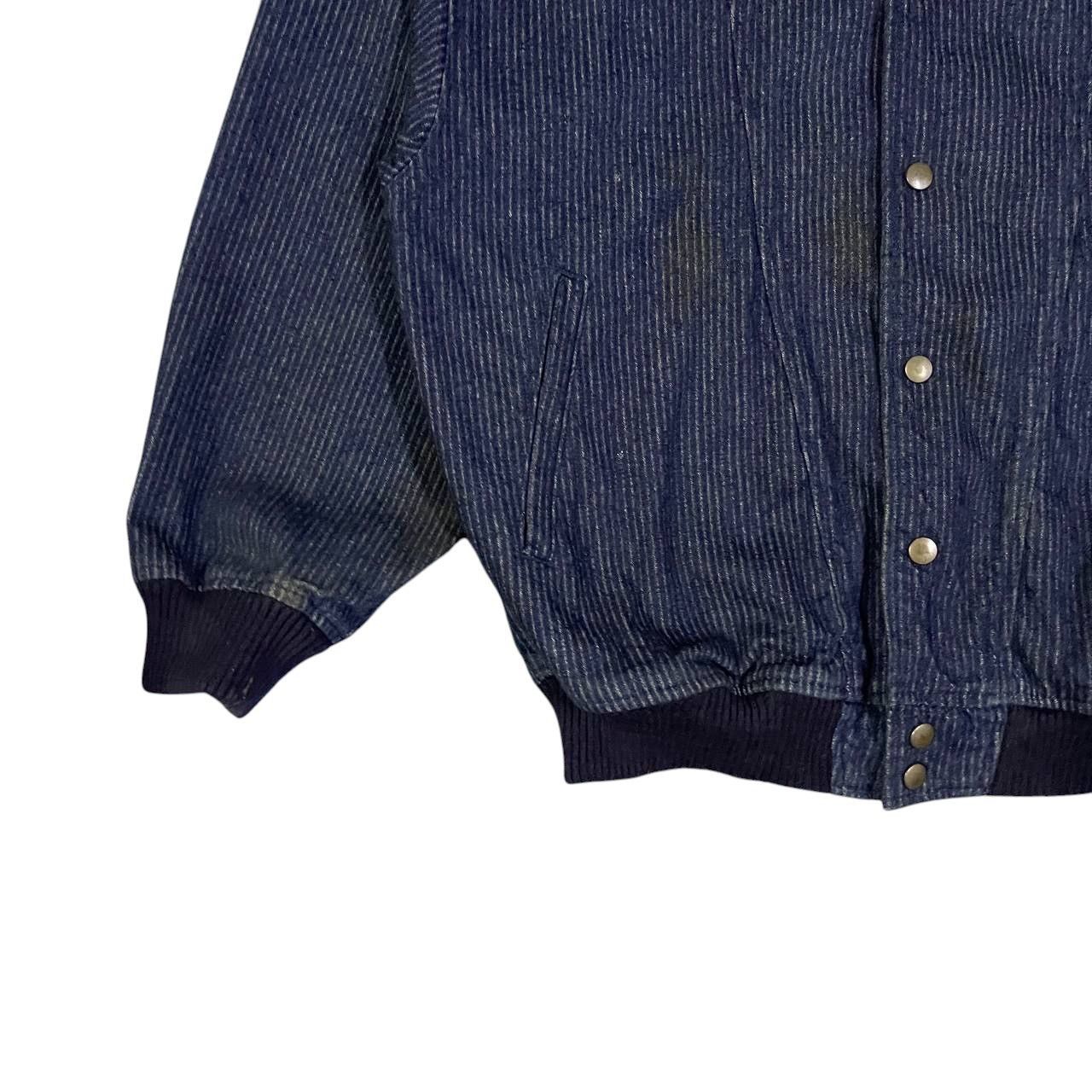 Issey Miyake Vintage Bobson Striped Bomber Jacket Issey Style Size US M / EU 48-50 / 2 - 3 Thumbnail