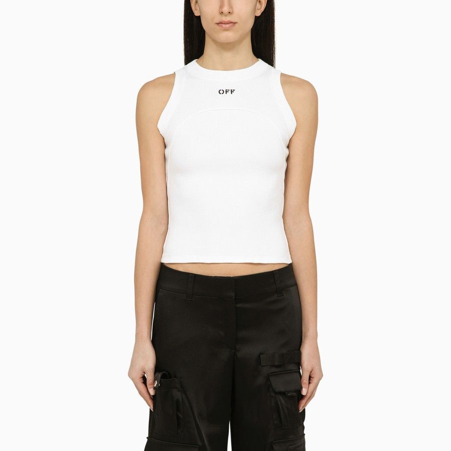 image of Off White O1D2Blof0124 Tank Top In White, Women's (Size XS)