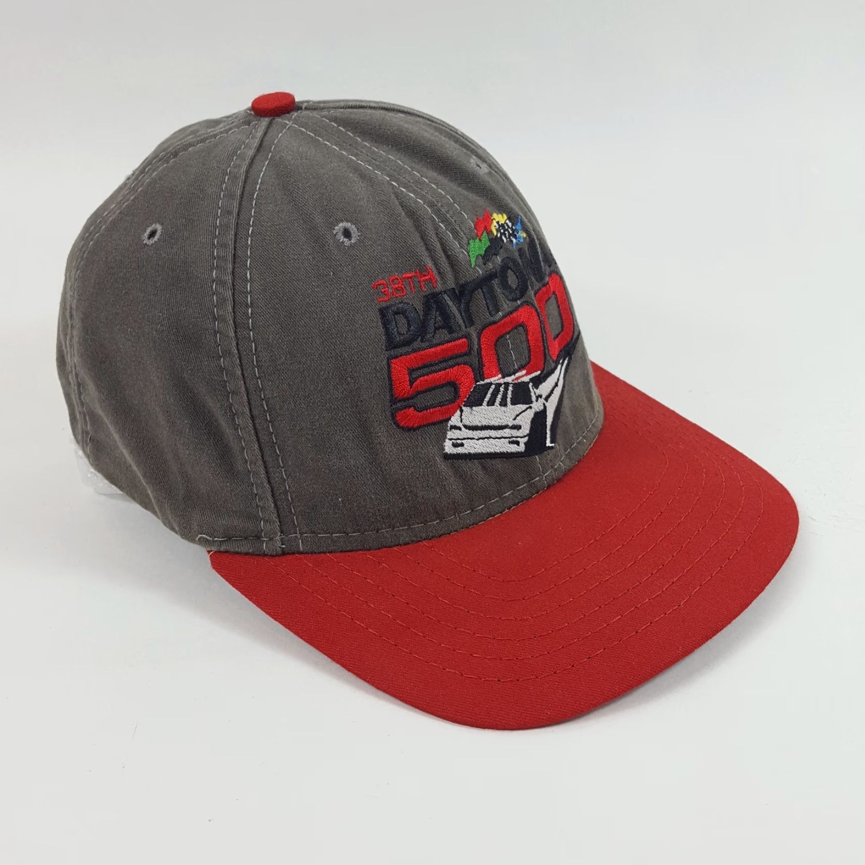 American Needle VINTAGE American Needle 90s Daytona 900 NASCAR Racing Snapback Baseball Cap Hat Adjustable Red One Size Mens Size ONE SIZE - 3 Thumbnail