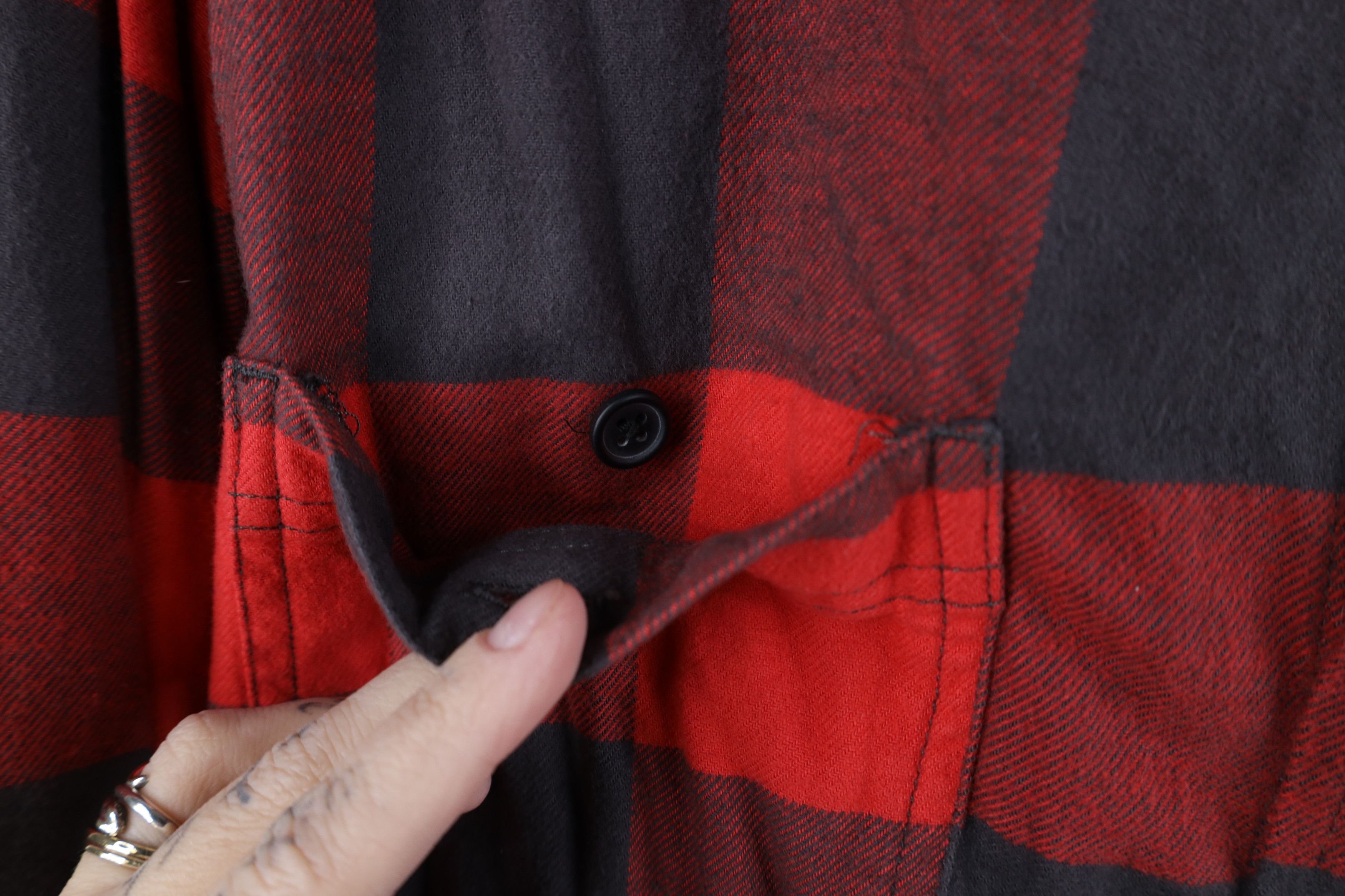 Vintage Vintage 90s Streetwear Flannel Collared Button Shirt Plaid Size US XXL / EU 58 / 5 - 5 Thumbnail