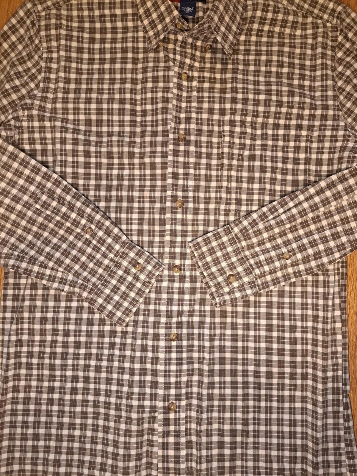 Chaps Chaps Dress Shirt Mens Medium Plaid Brown Multicolor Cotton Size US M / EU 48-50 / 2 - 3 Thumbnail