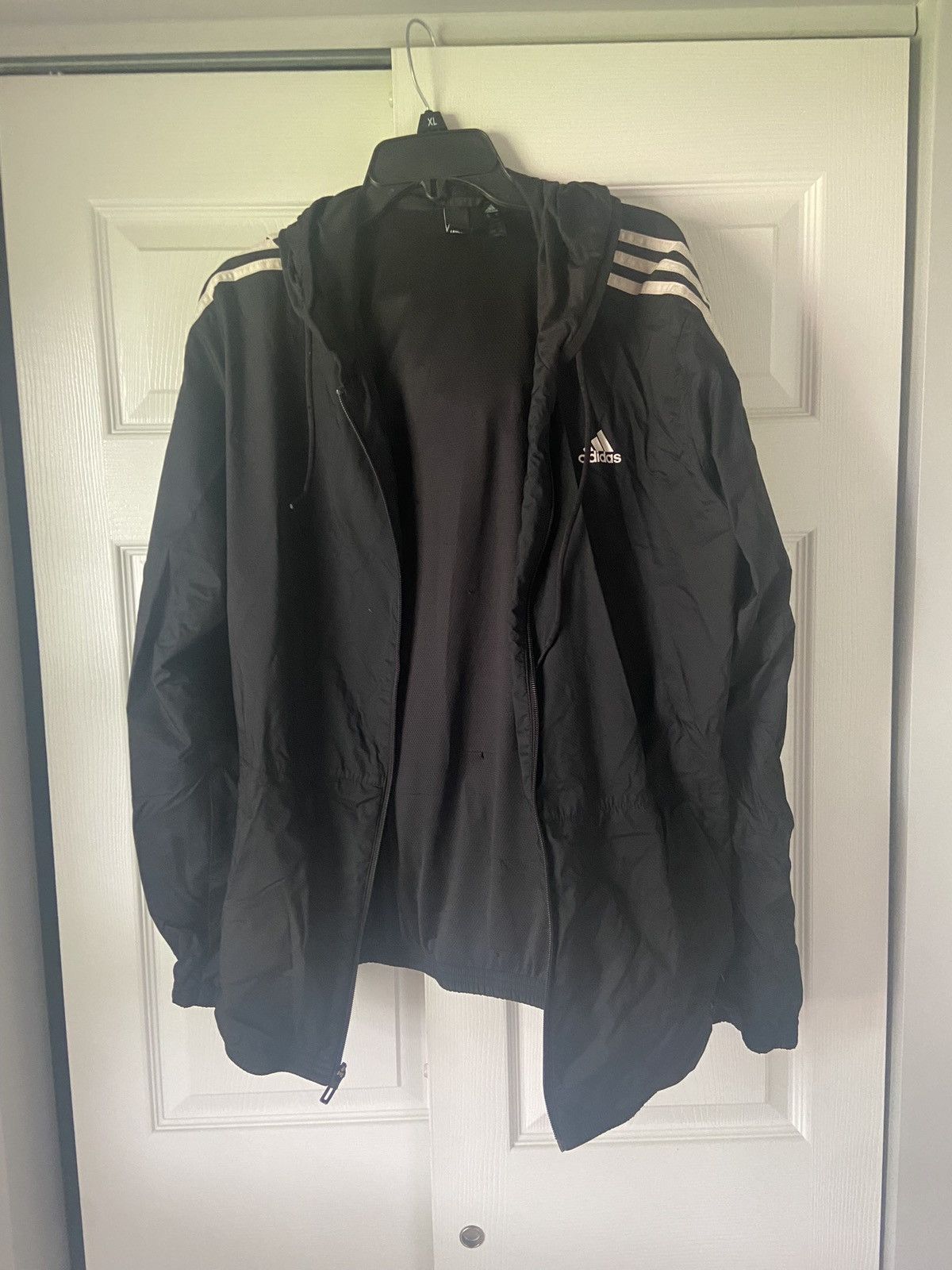 Adidas Adidas Hooded Windbreaker Size US XL / EU 56 / 4 - 1 Thumbnail