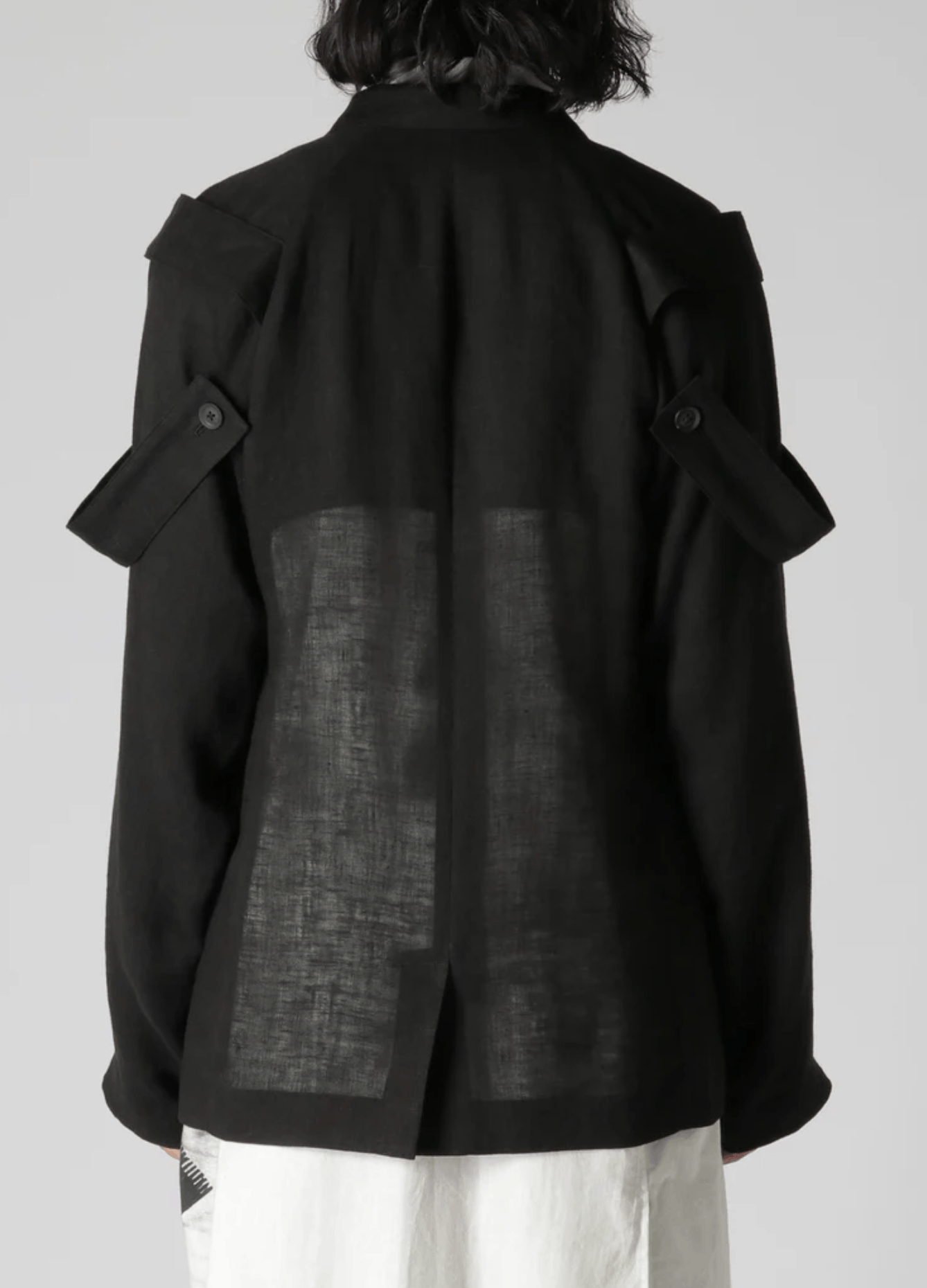 Yohji Yamamoto Yohji Yamamoto Homme Single Button Shoulder Epaulet Jacket Size US M / EU 48-50 / 2 - 13 Thumbnail