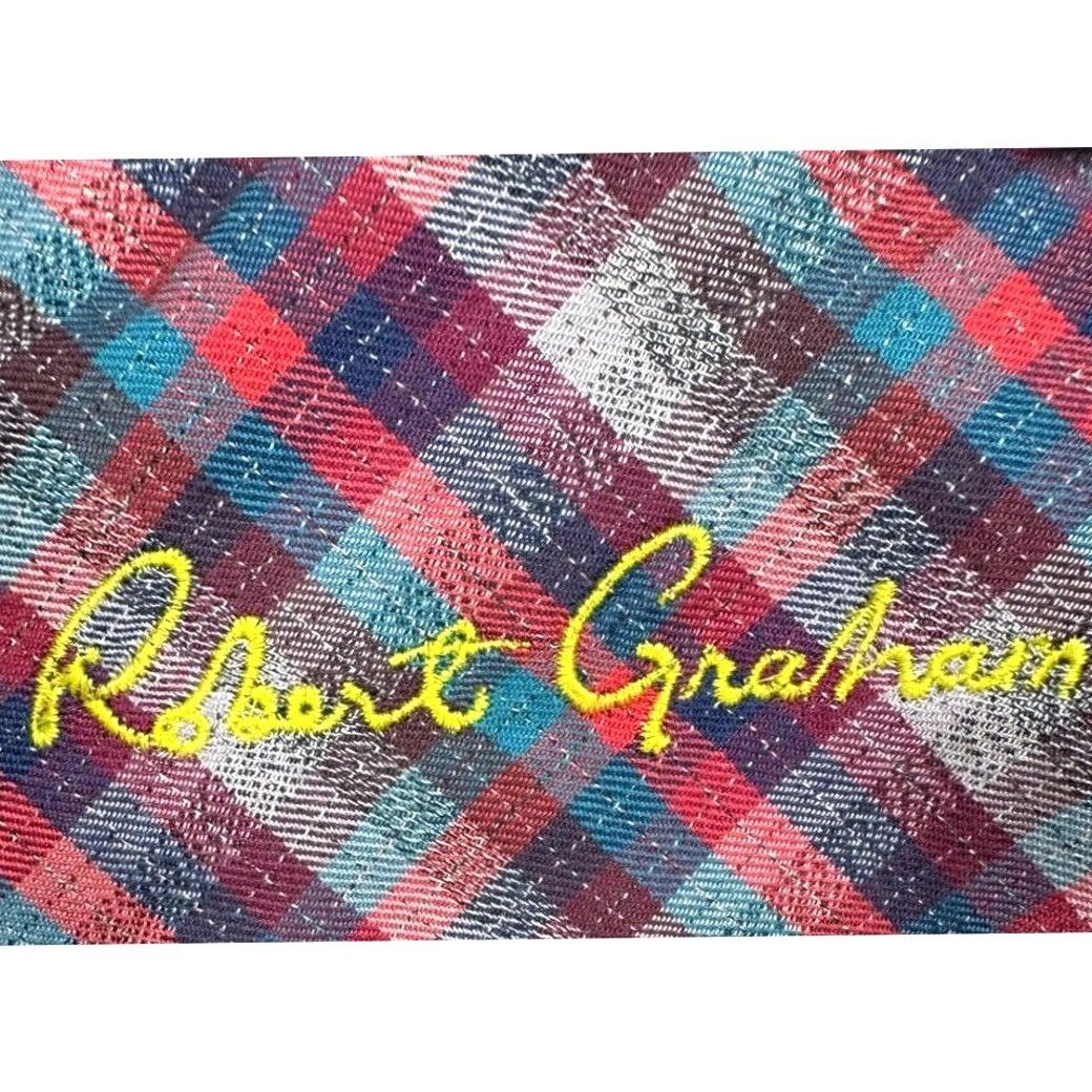 Robert Graham Robert Graham Shirt Mens 3XL Madras Plaid Flannel Button-Up Classic Fit Cardi Colorful Outdoor Preppy Mens Size US XXL / EU 58 / 5 - 4 Thumbnail
