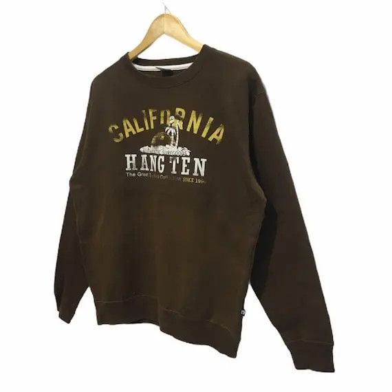Hang Ten HANG TEN California Surfing Crewneck Sweatshirt Pullover Size US L / EU 52-54 / 3 - 4 Thumbnail