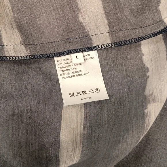 Lafayette 148 LAFAYETTE 148 NEW YORK Finley Striped Silk Blouse - Small Size S / US 4 / IT 40 - 8 Thumbnail