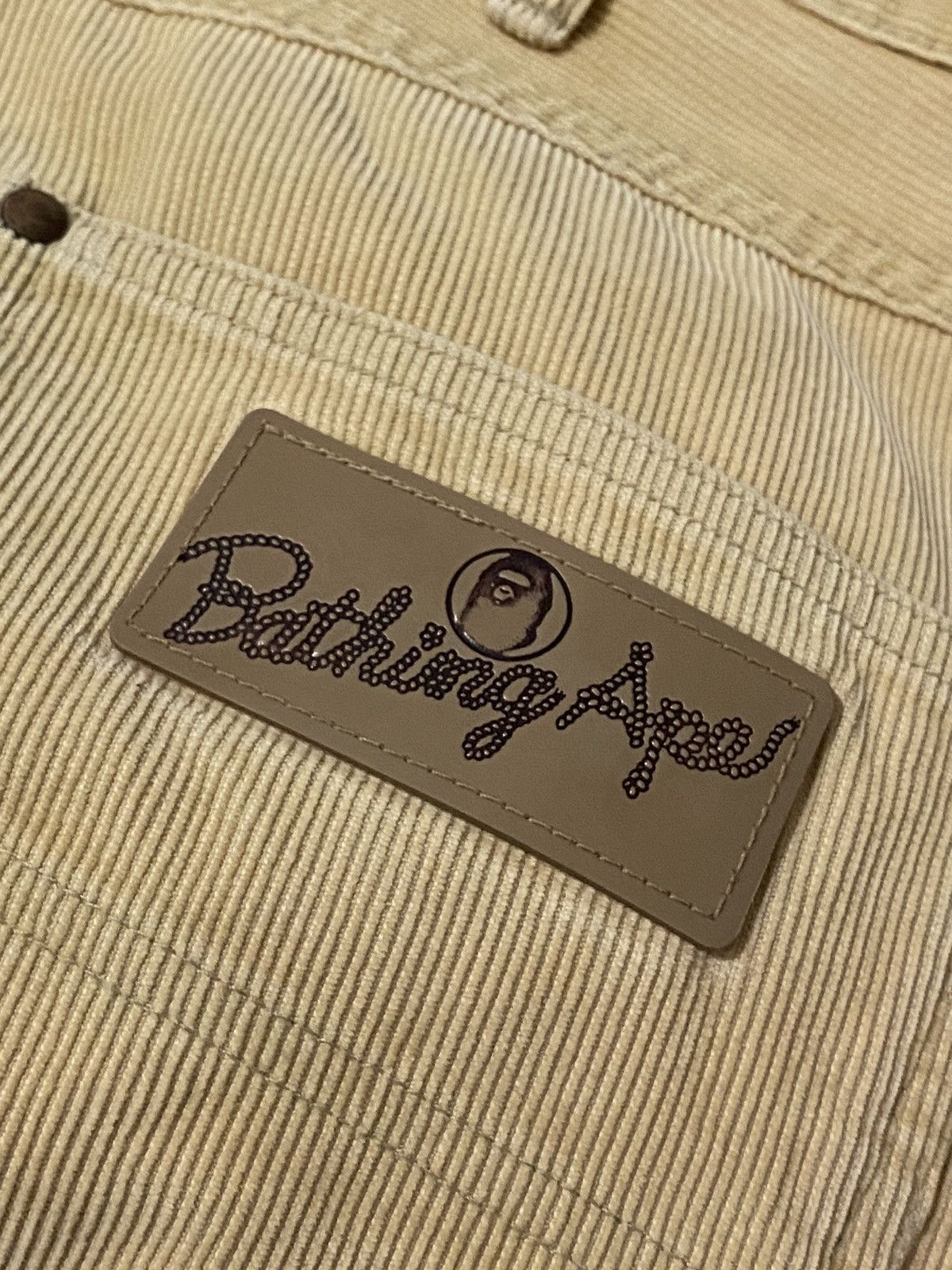 Bape Vintage Bathing Ape Corduroy Double Knee Pants Size US 34 / EU 50 - 12 Thumbnail