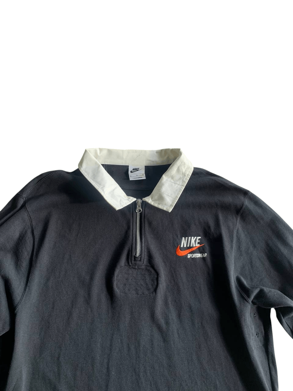 Nike × Vintage Nike Sportswear Men’s Rugby Heavy Cotton L 1/4 Zip Polo Size US L / EU 52-54 / 3 - 6 Thumbnail