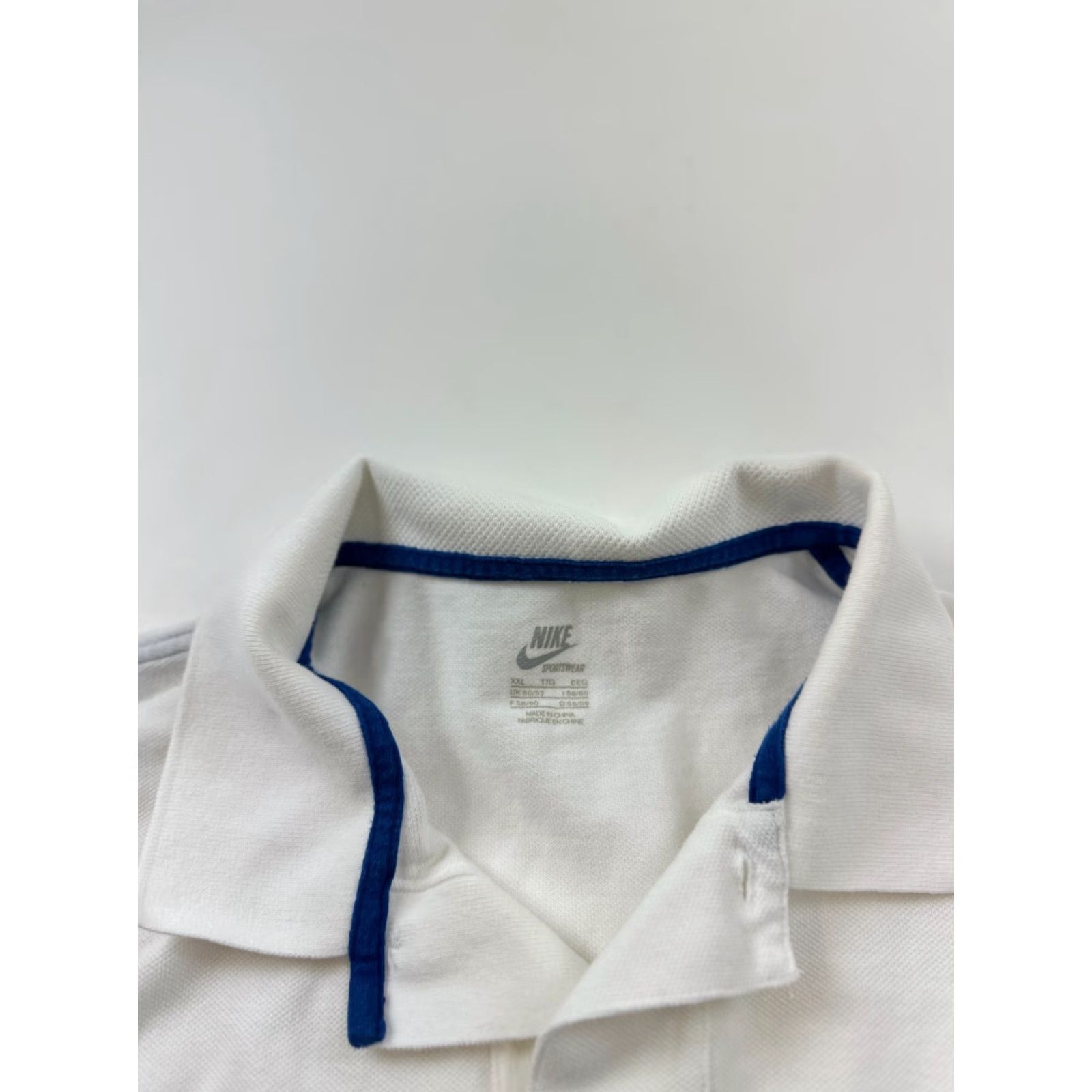 Nike VINTAGE Nike Men's Polo Shirt 2XL White Allez France Horse Race Golf Casual Short Sleeve Size US XXL / EU 58 / 5 - 7 Thumbnail
