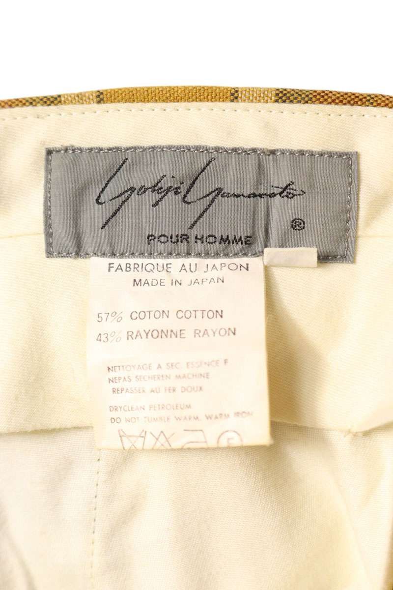 Yohji Yamamoto Yohji Yamamoto POUR HOMME Nova Check Cotton Long Pants Size US 28 / EU 44 - 2 Thumbnail