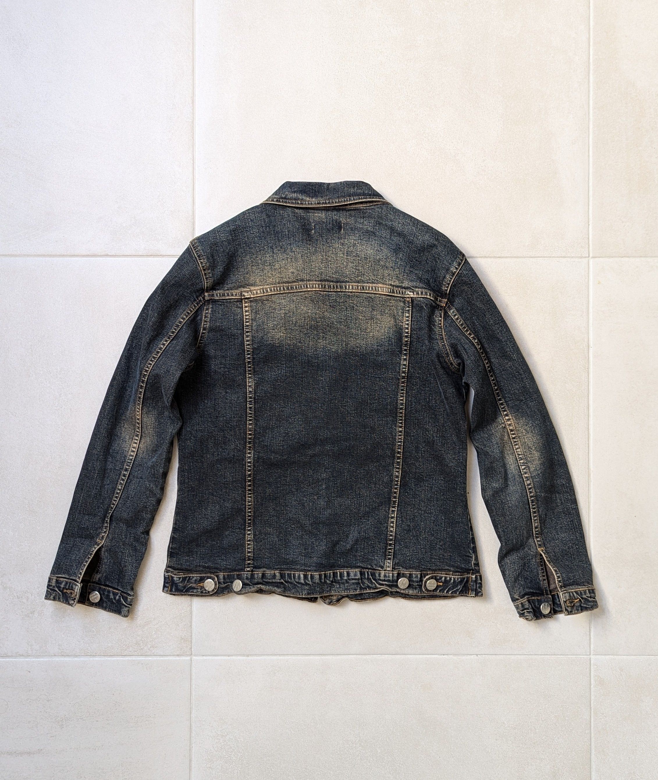Vintage Vintage Faded Denim Jacket Size S / US 4 / IT 40 - 2 Thumbnail
