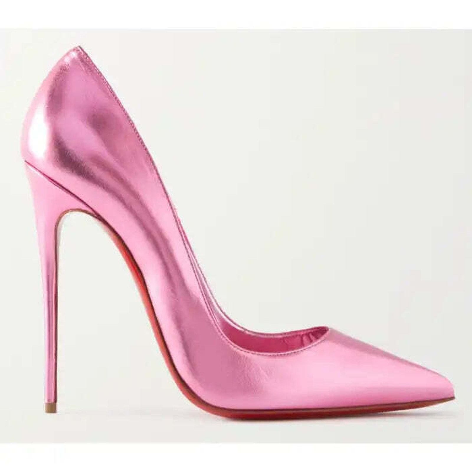 Christian Louboutin So Kate 120 Confettis Pink Leather Pointed Toe Heel Pump 39 Size US 9 / IT 39 - 5 Thumbnail