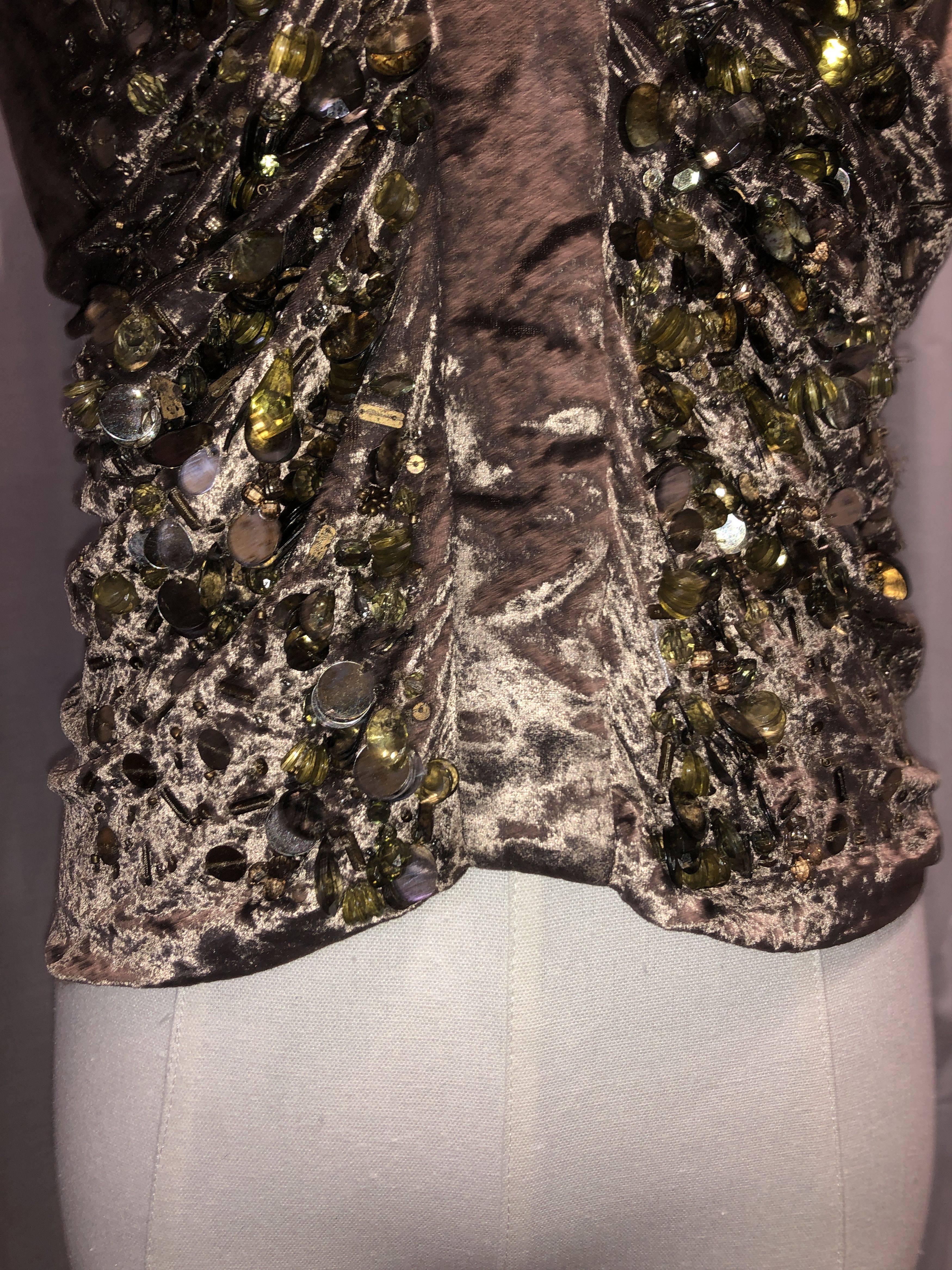 John Galliano Suquined Bronze Top Size M / US 6-8 / IT 42-44 - 16 Thumbnail