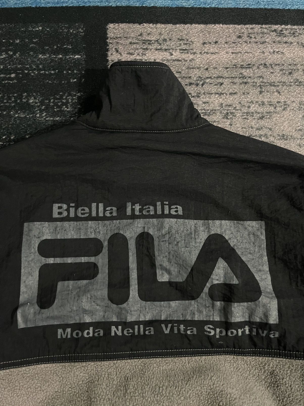 Fila × Vintage Vintage Fila Biella Italia Big Logo fleece Jacket Size US L / EU 52-54 / 3 - 13 Thumbnail