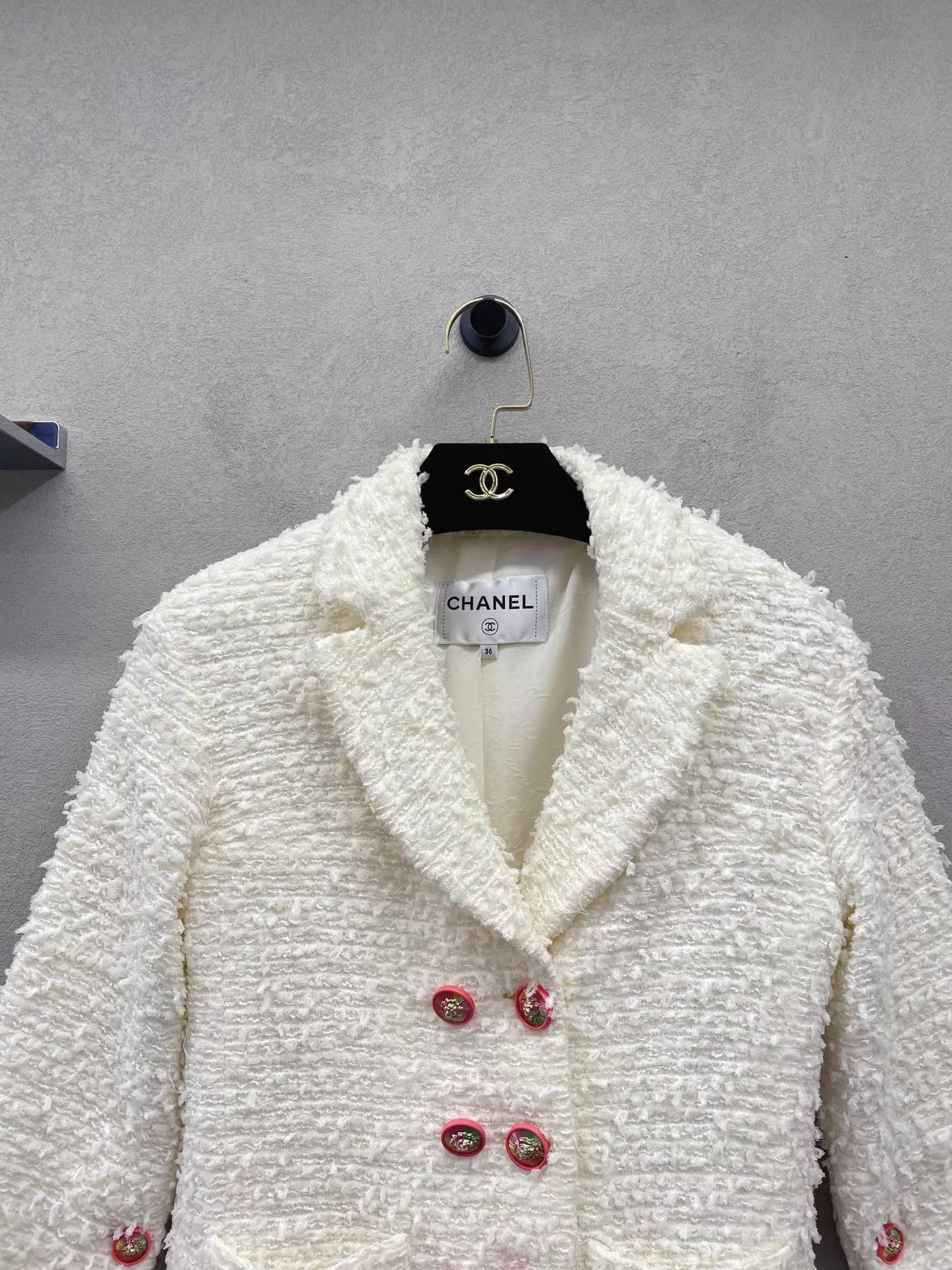 Chanel CHANEL Women's Tweed Lion Head Cardigan Size 36 Size XS / US 0-2 / IT 36-38 - 3 Thumbnail