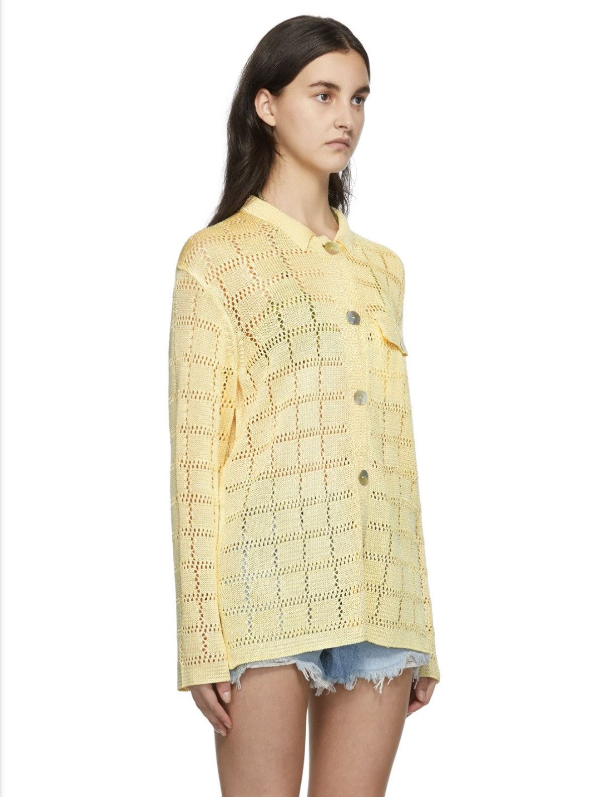 Calle Del Mar Calle Del Mar Yellow Patchwork long sleeve shirt new Size L / US 10 / IT 46 - 2 Thumbnail