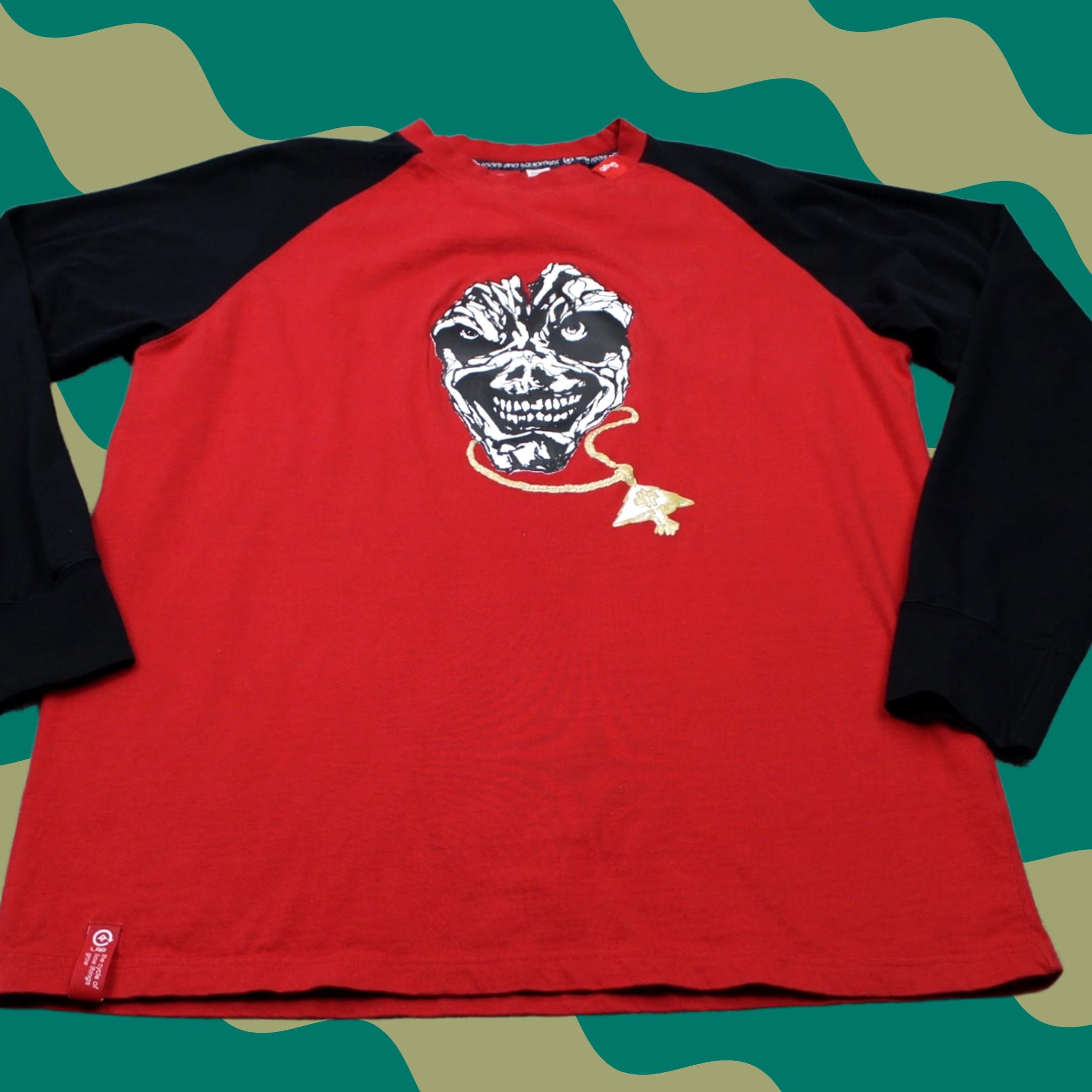 Vintage LRG Graphic Shirt Mens 2XL Red/Black 100% Cotton Long Sleeve Pullover Crew Neck T-Shirt Size US XXL / EU 58 / 5 - 1 Thumbnail