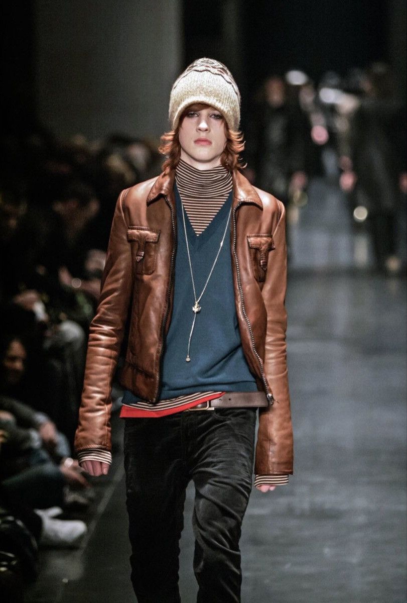 Dior Dior Homme AW05 Runway T Pocket Leather Jacket | Grailed