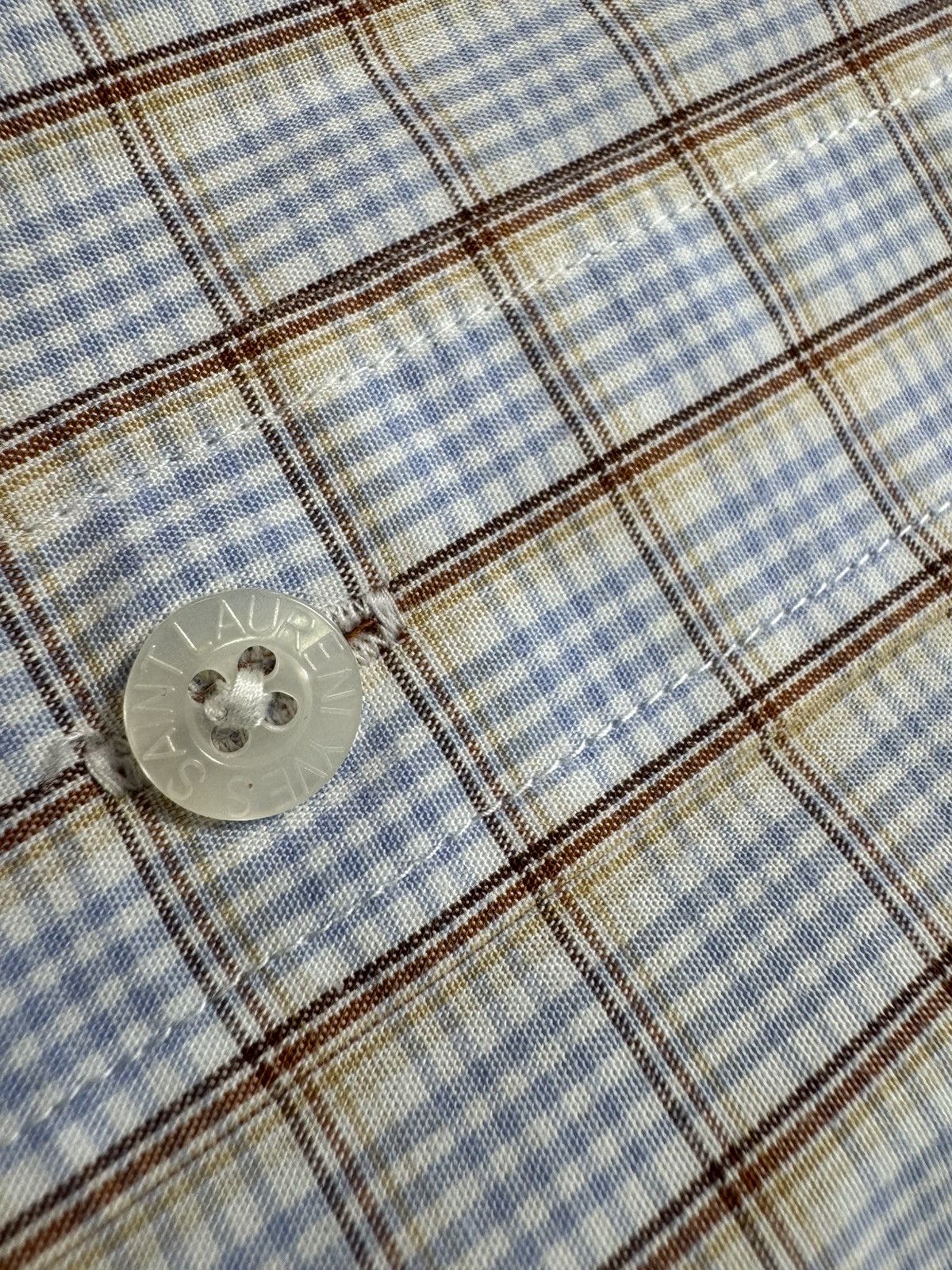 Yves Saint Laurent Yves Saint Laurent Button Up Checked Shirt Vintage YSL Size US M / EU 48-50 / 2 - 6 Thumbnail