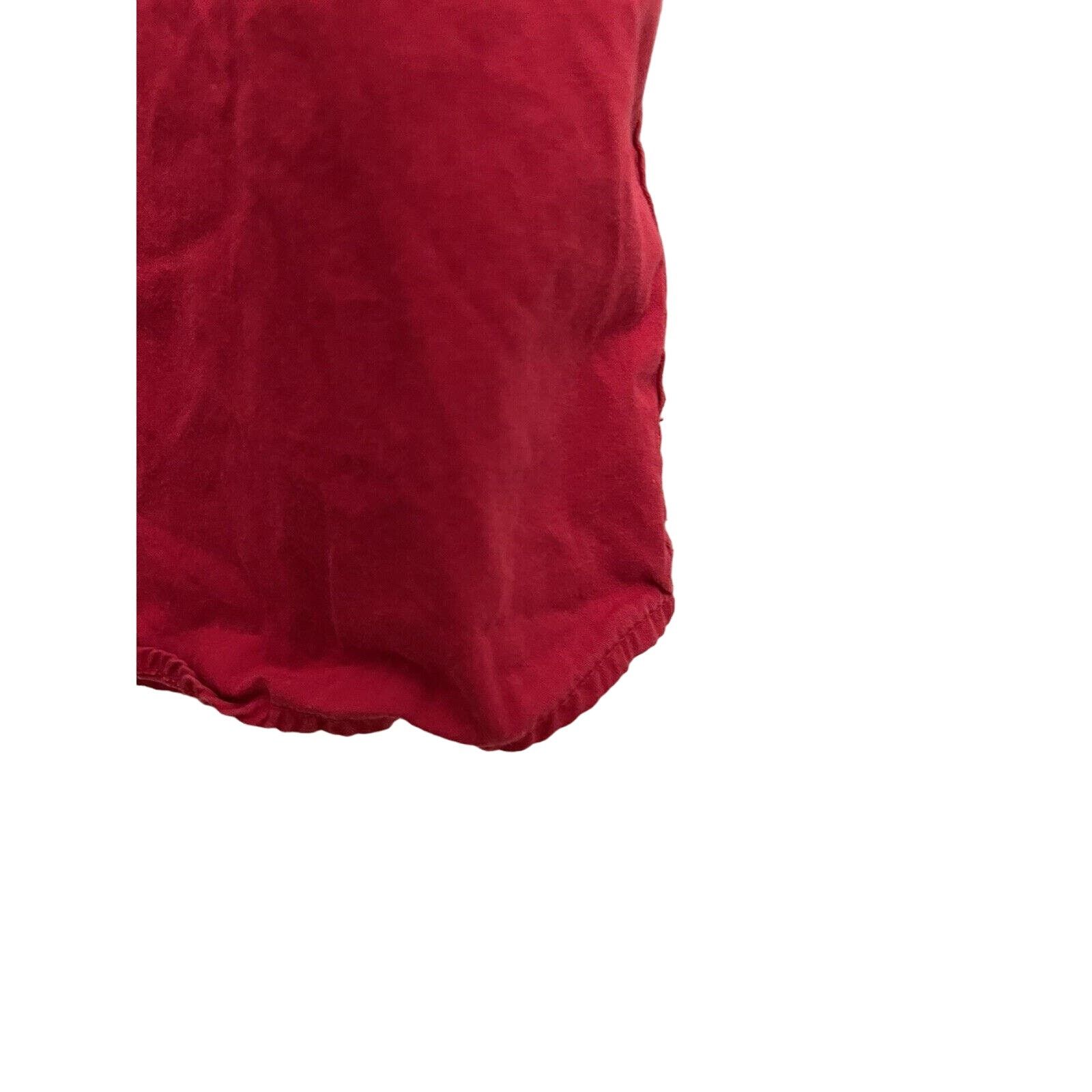 Wrangler Wrangler Hero Button Up Large Red Short Sleeve Pockets Size US L / EU 52-54 / 3 - 8 Thumbnail