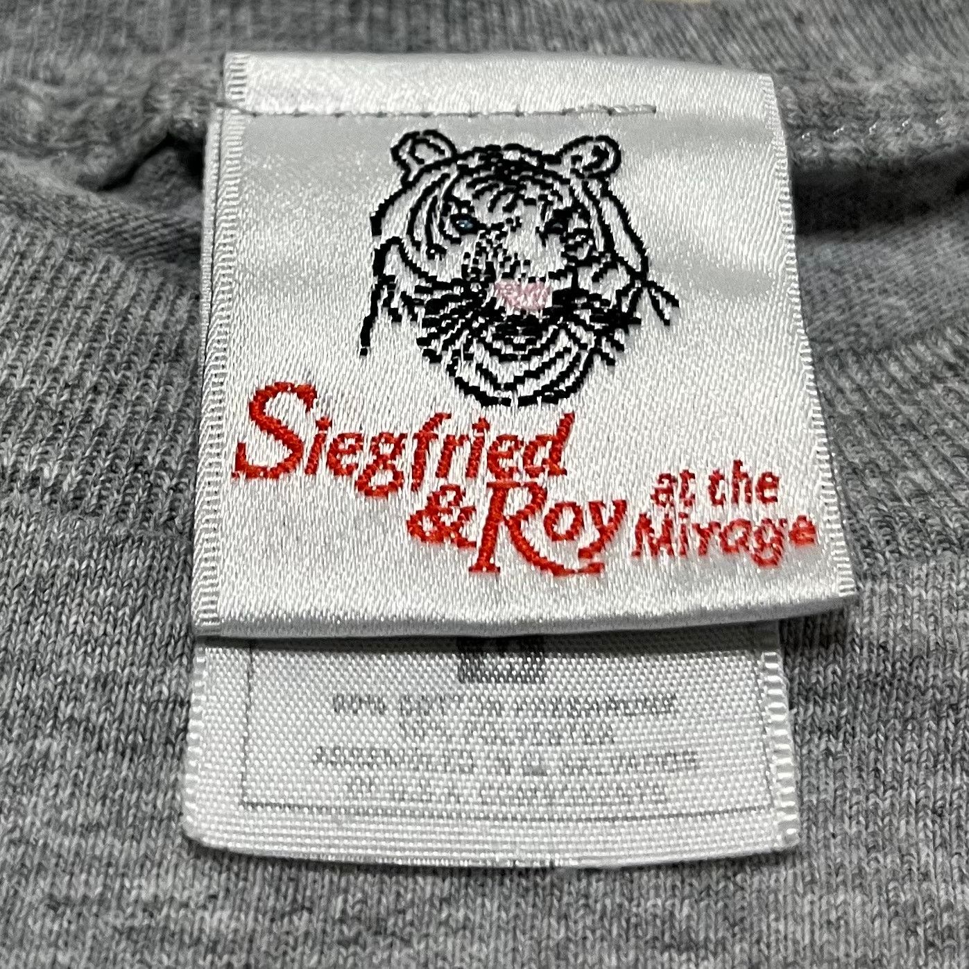 Fruit Of The Loom Siegfried & Roy White Tiger Graphic Grey Tee Las Vegas Med Size US M / EU 48-50 / 2 - 3 Thumbnail