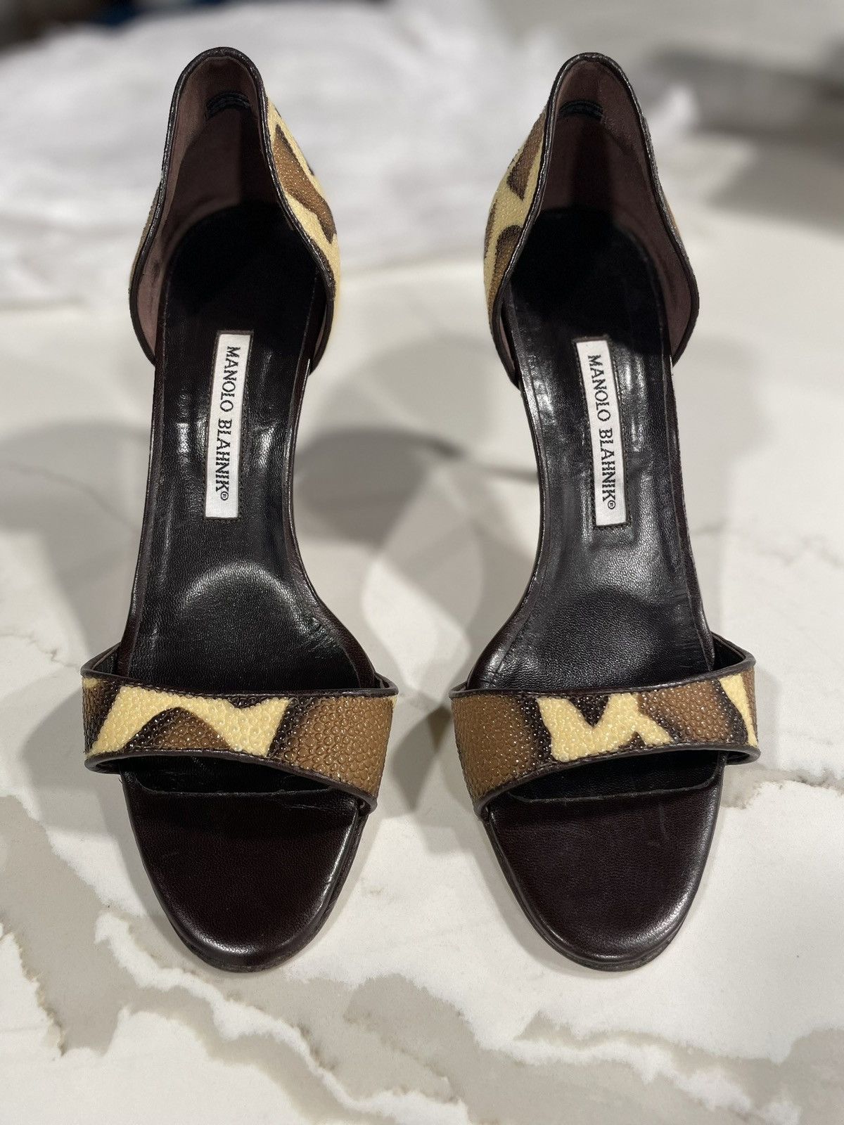 Manolo Blahnik × Vintage Manolo blahnik D’orsay Heels Size US 11 / IT 41 - 1 Thumbnail