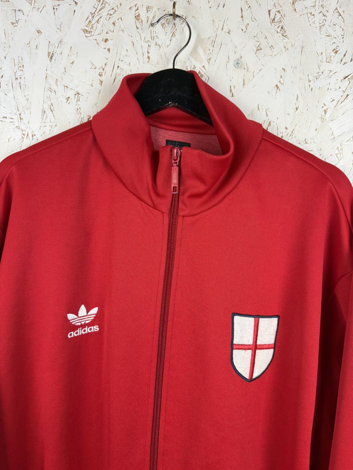 Adidas 2006 Adidas England 1974 Reissue World Cup Track Top Red XL Size US XL / EU 56 / 4 - 2 Thumbnail