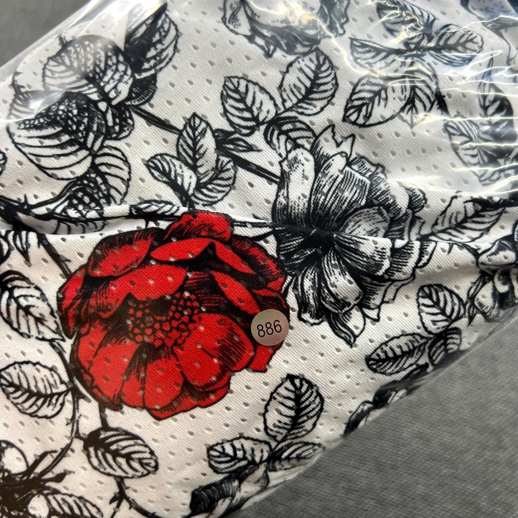 Pyrex Vision PYREX Vision Virgil Abloh Mens Shorts XL Basketball Black Dope Sports Roses Floral Pattern Athletic Drawstring Quick Dry Size US 36 / EU 52 - 2 Thumbnail