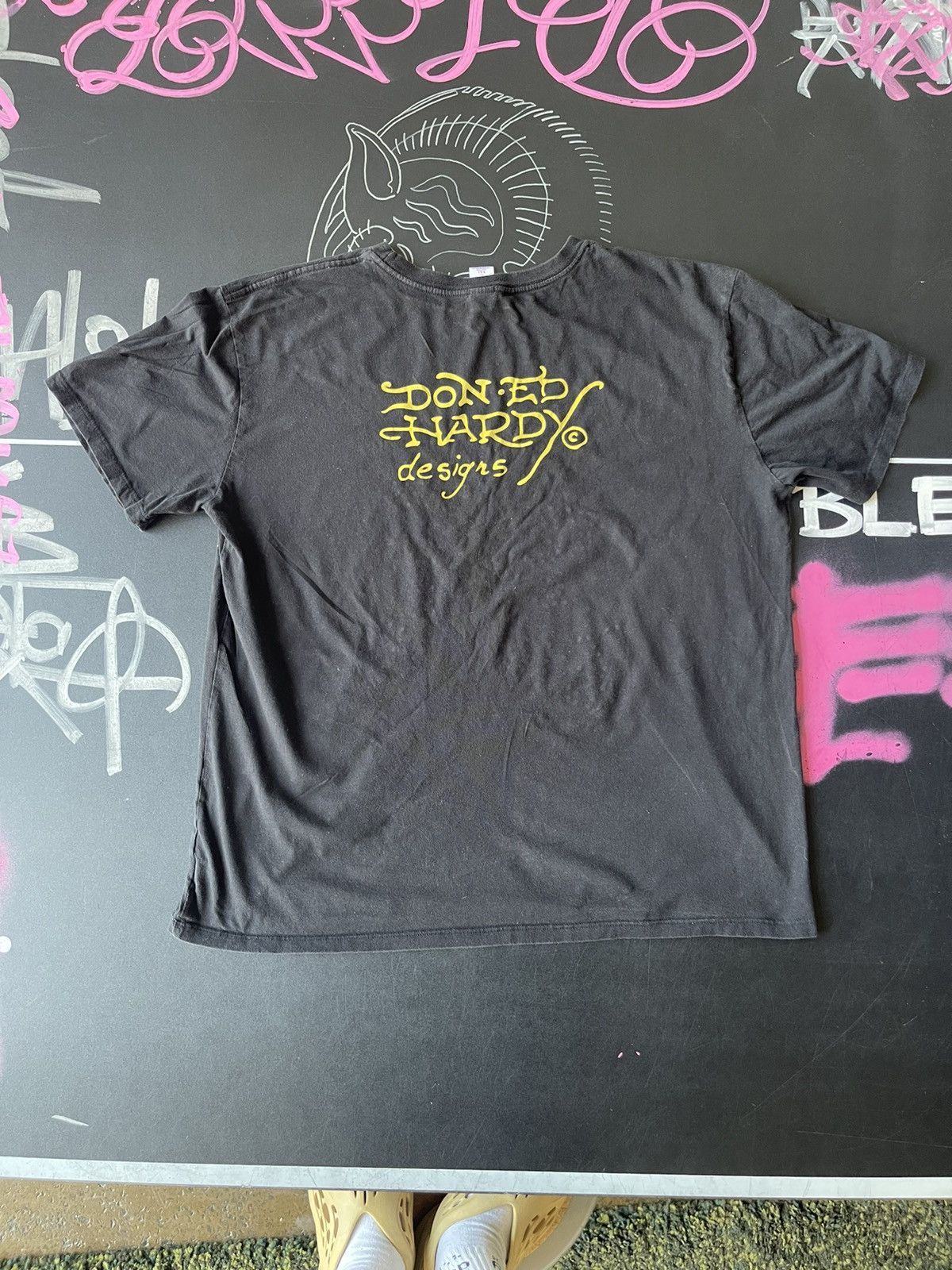 Ed Hardy Vintage Ed Hardy By Christian Audigier T shirt Y2K Size US XXL / EU 58 / 5 - 3 Thumbnail