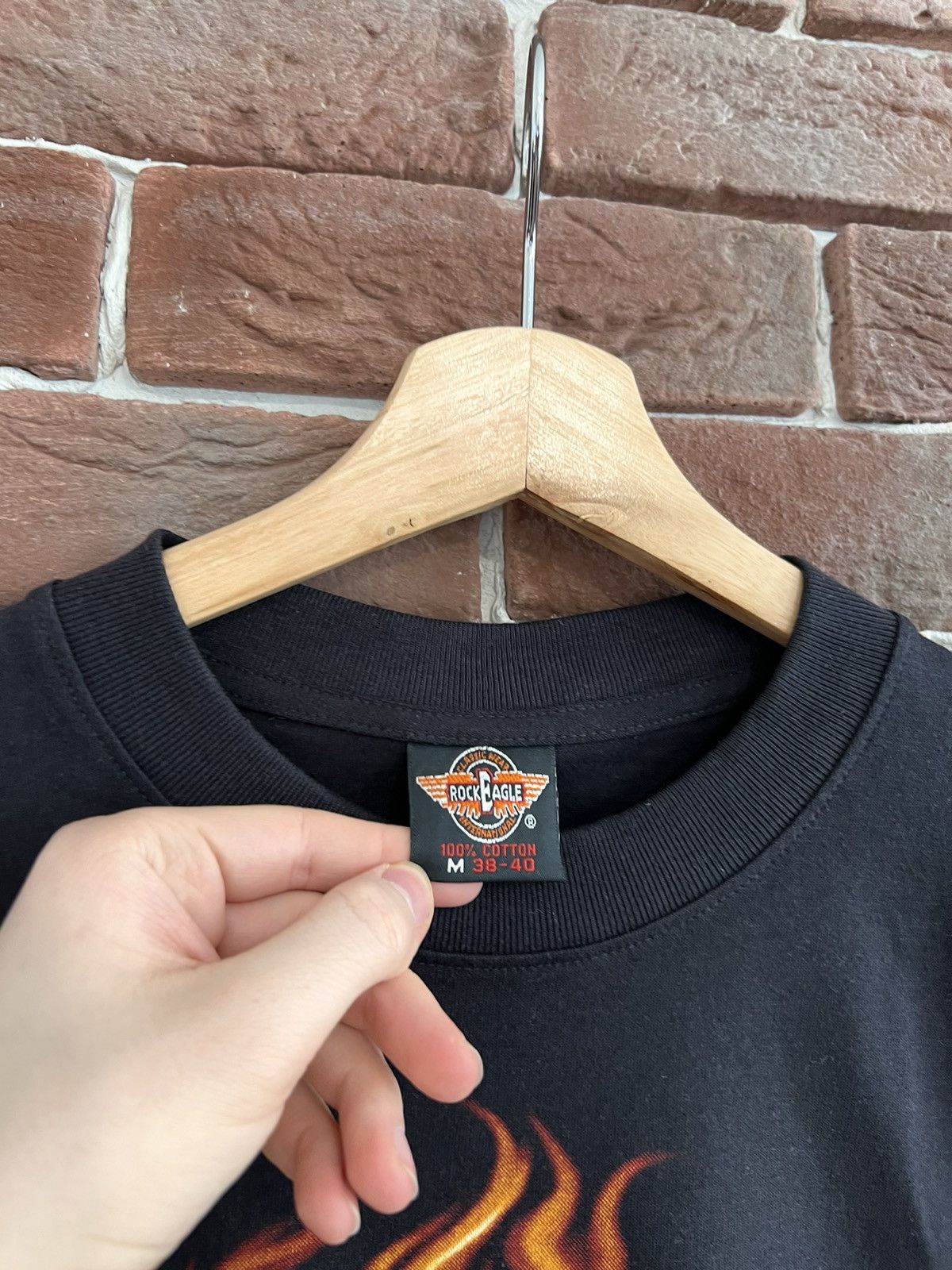 Vintage Vintage 90s Flames Sleeves Longsleeve Hype Streetwear Drip Size US M / EU 48-50 / 2 - 5 Thumbnail