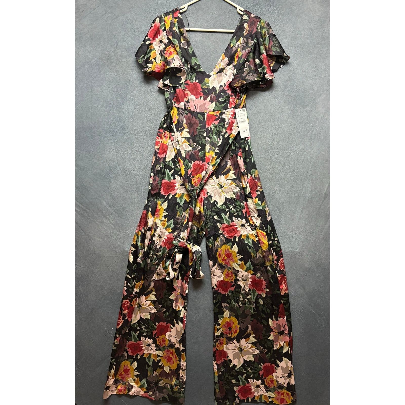 Zara Zara Basic Floral Jumpsuit Boho Cottage New Ruffle Sleeve Size 28" / US 6 / IT 42 - 2 Thumbnail