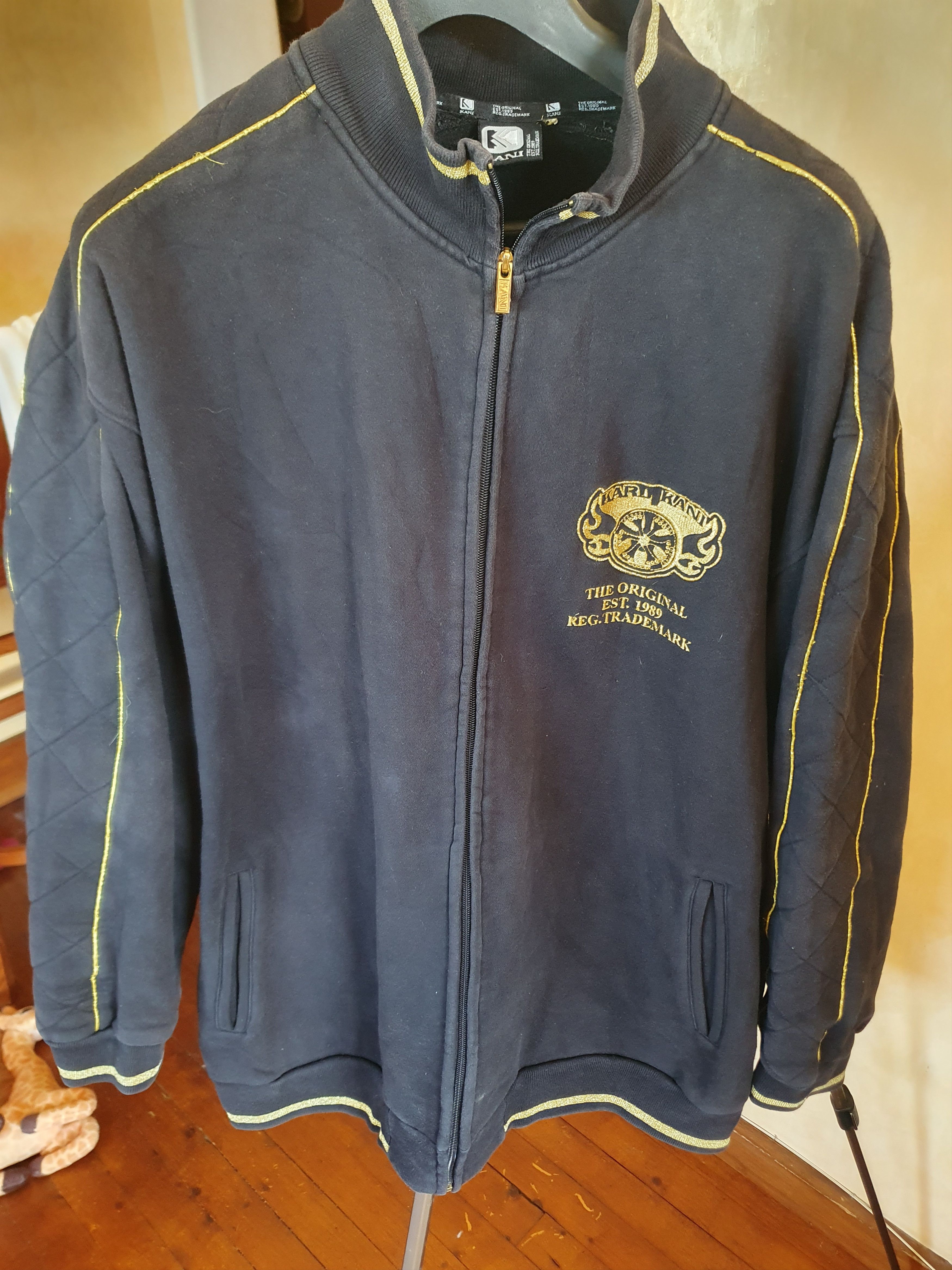 Karl Kani Karl Kani Zip Up Sweatshirt Vtg Y2K Hip-Hop Embroydery Size US XXL / EU 58 / 5 - 7 Thumbnail
