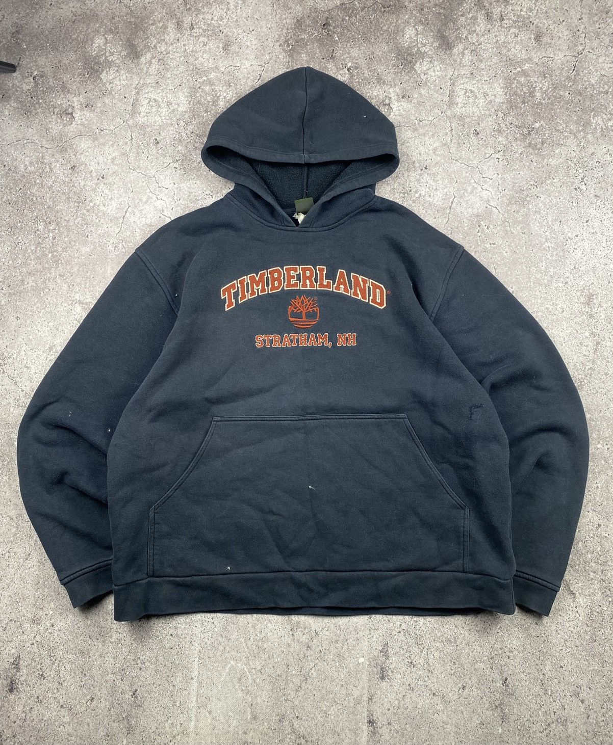 Timberland × Vintage Crazy Vintage Y2K Timberland Hoodie Boxy Faded Size US XL / EU 56 / 4 - 1 Thumbnail