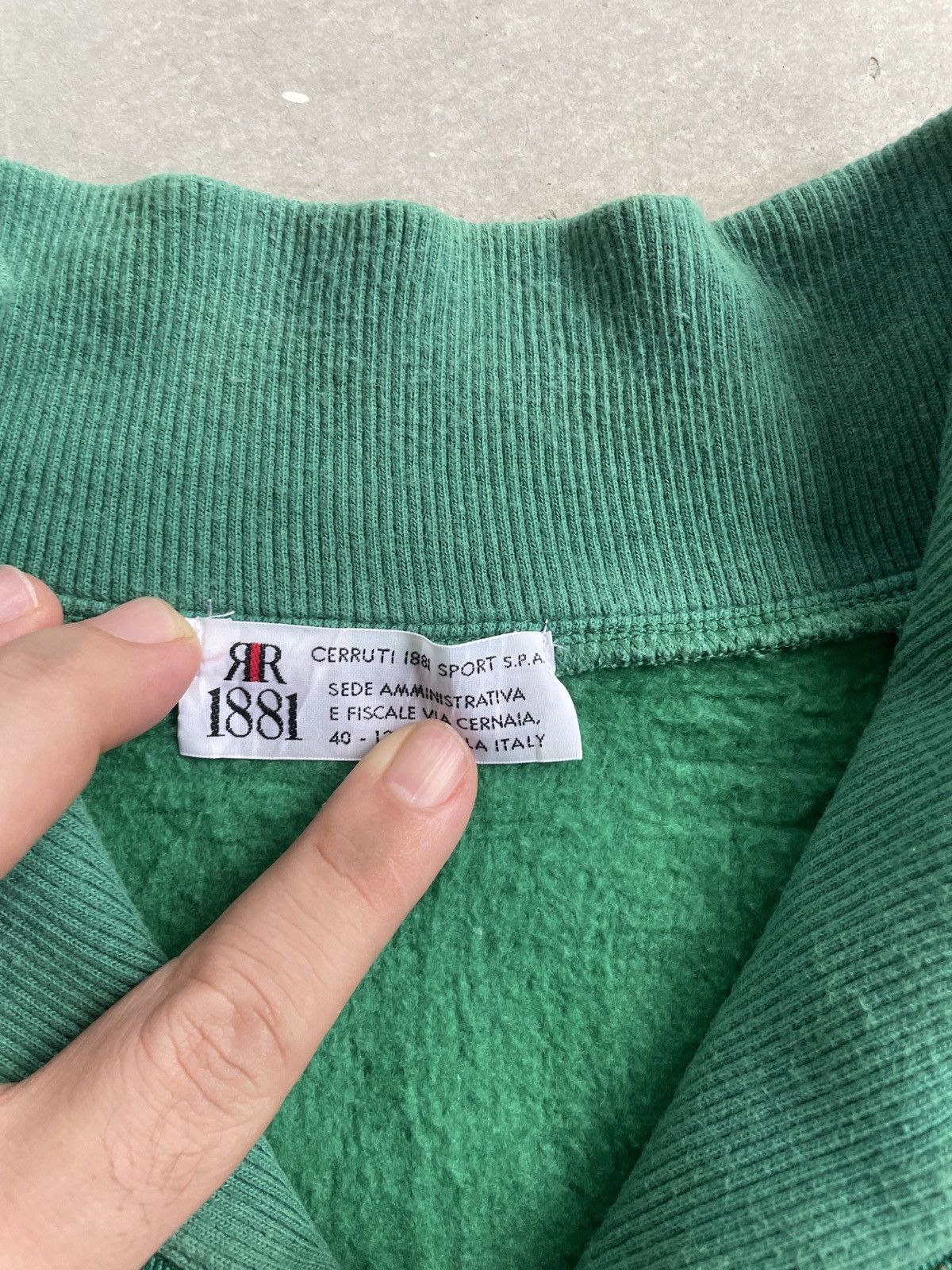 Cerruti 1881 × Vintage VINTAGE CERRUTI 1881 MADE IN ITALY HALF ZIPPER SWEATSHIRT Size US M / EU 48-50 / 2 - 4 Thumbnail