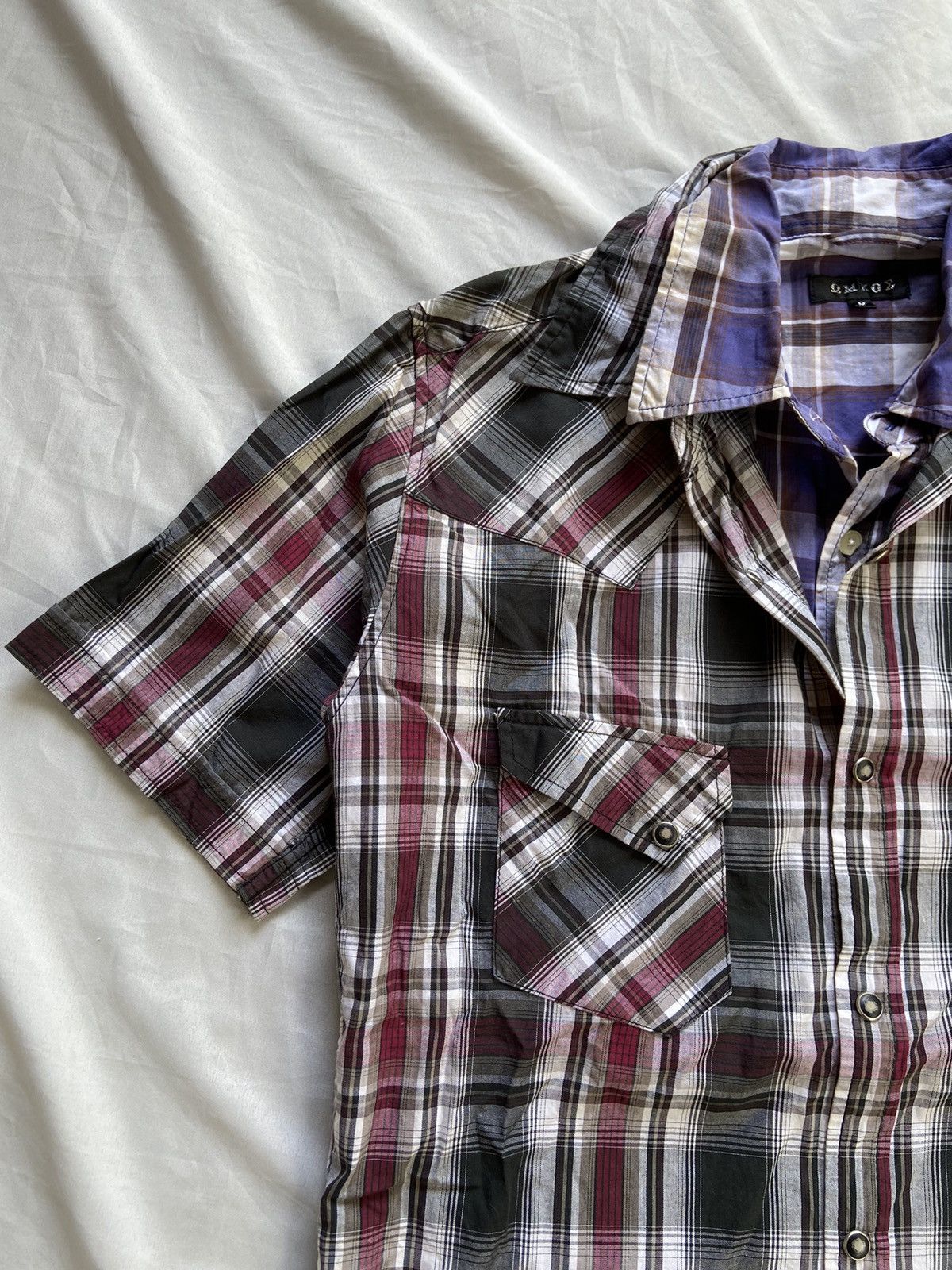 Japanese Brand OMKOE DOUBLE LAYER BUTTON UP SHIRT Size US L / EU 52-54 / 3 - 10 Thumbnail