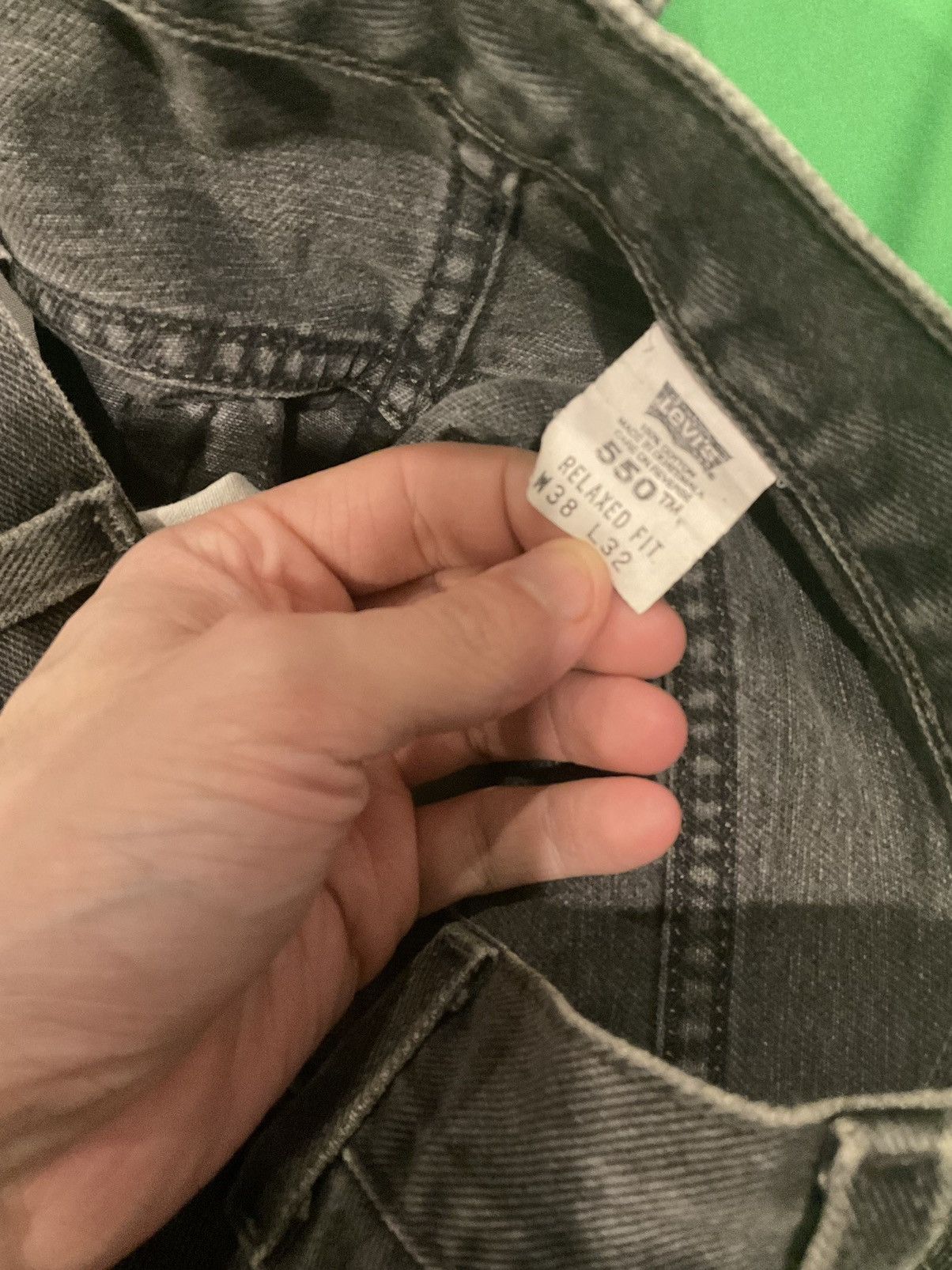 Levi's × Vintage Vintage Levi's 550 black and grey jeans Size US 32 / EU 48 - 2 Thumbnail
